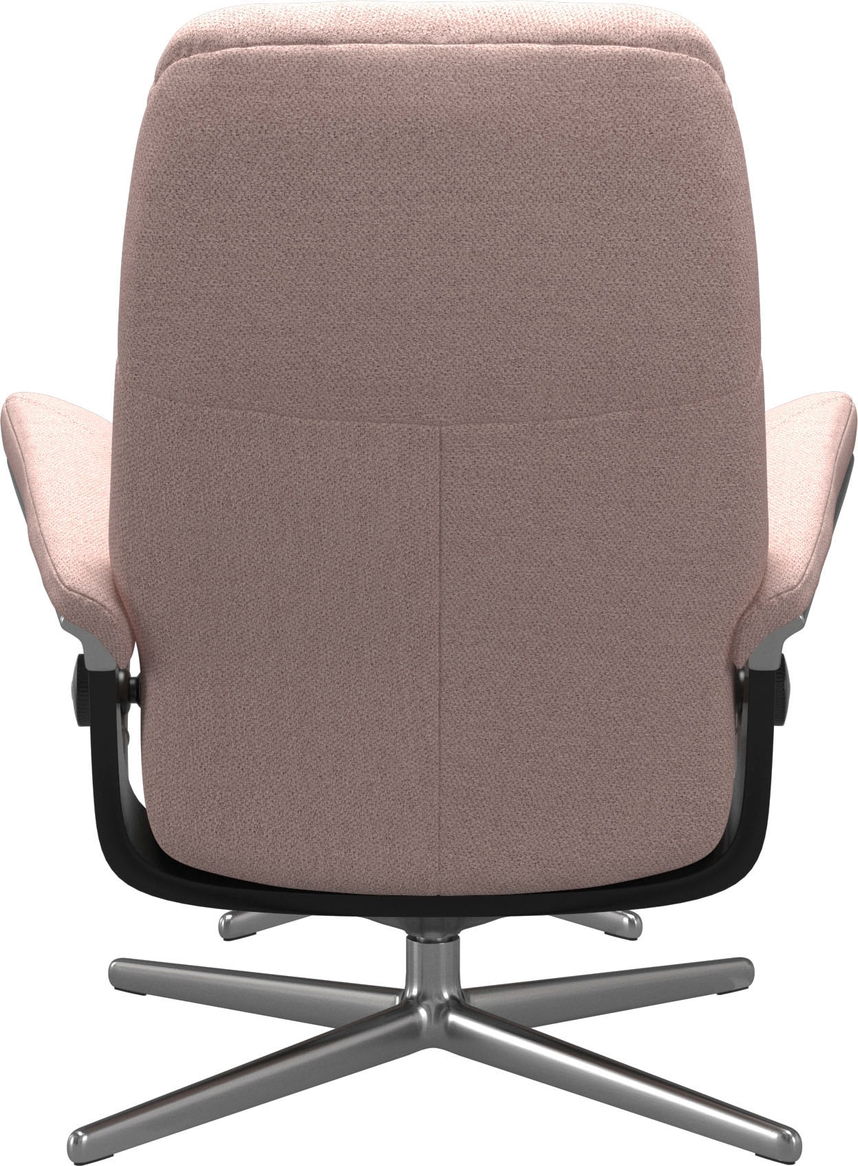 Stressless® Relaxsessel »Consul«, (Set, Relaxsessel mit Hocker), mit Hocker, mit Cross Base, Größe S, M & L, Holzakzent Schwarz