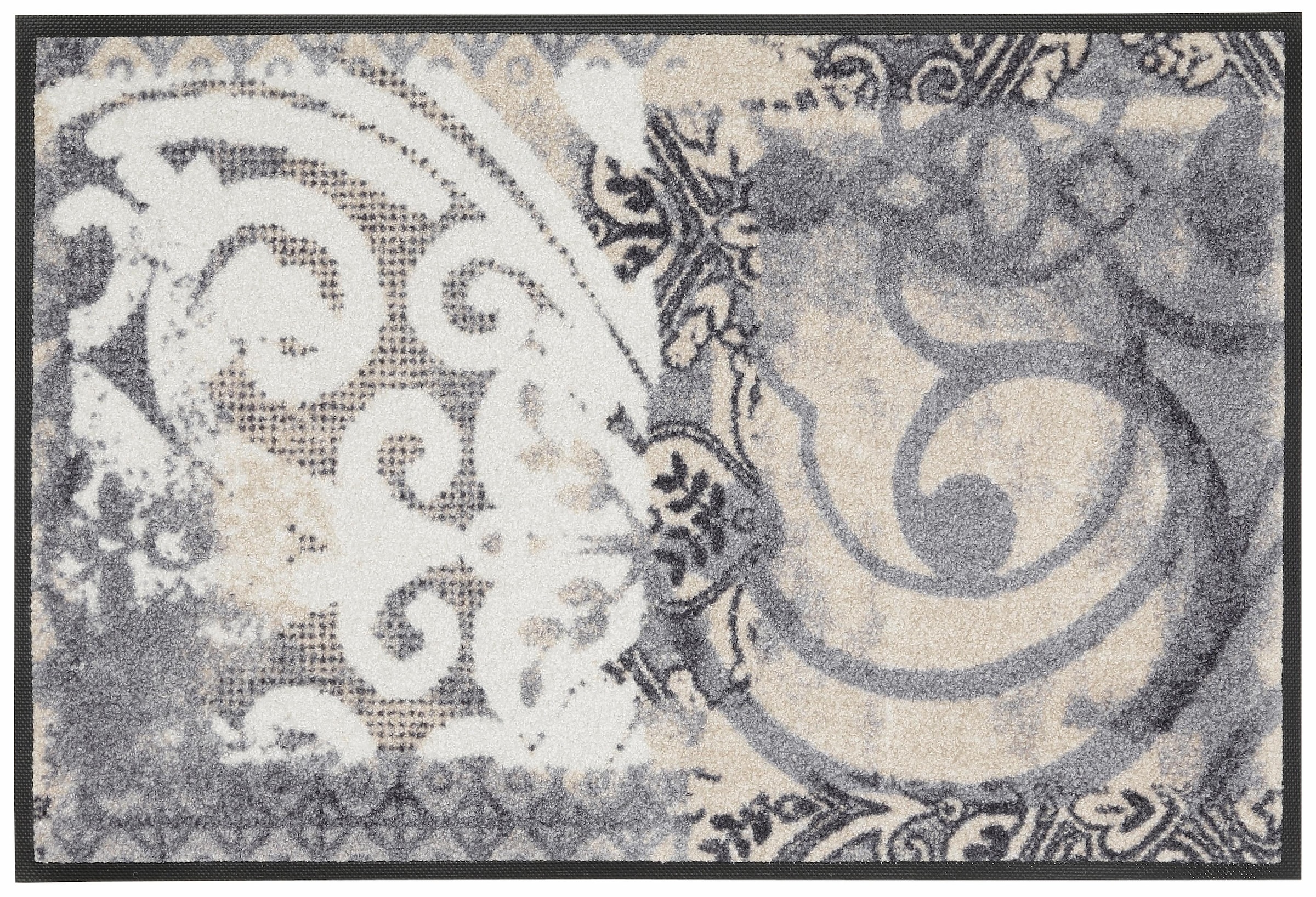 wash+dry by Kleen-Tex Fußmatte "Arabesque" rechteckig 9 mm Höhe Schmutzfang günstig online kaufen
