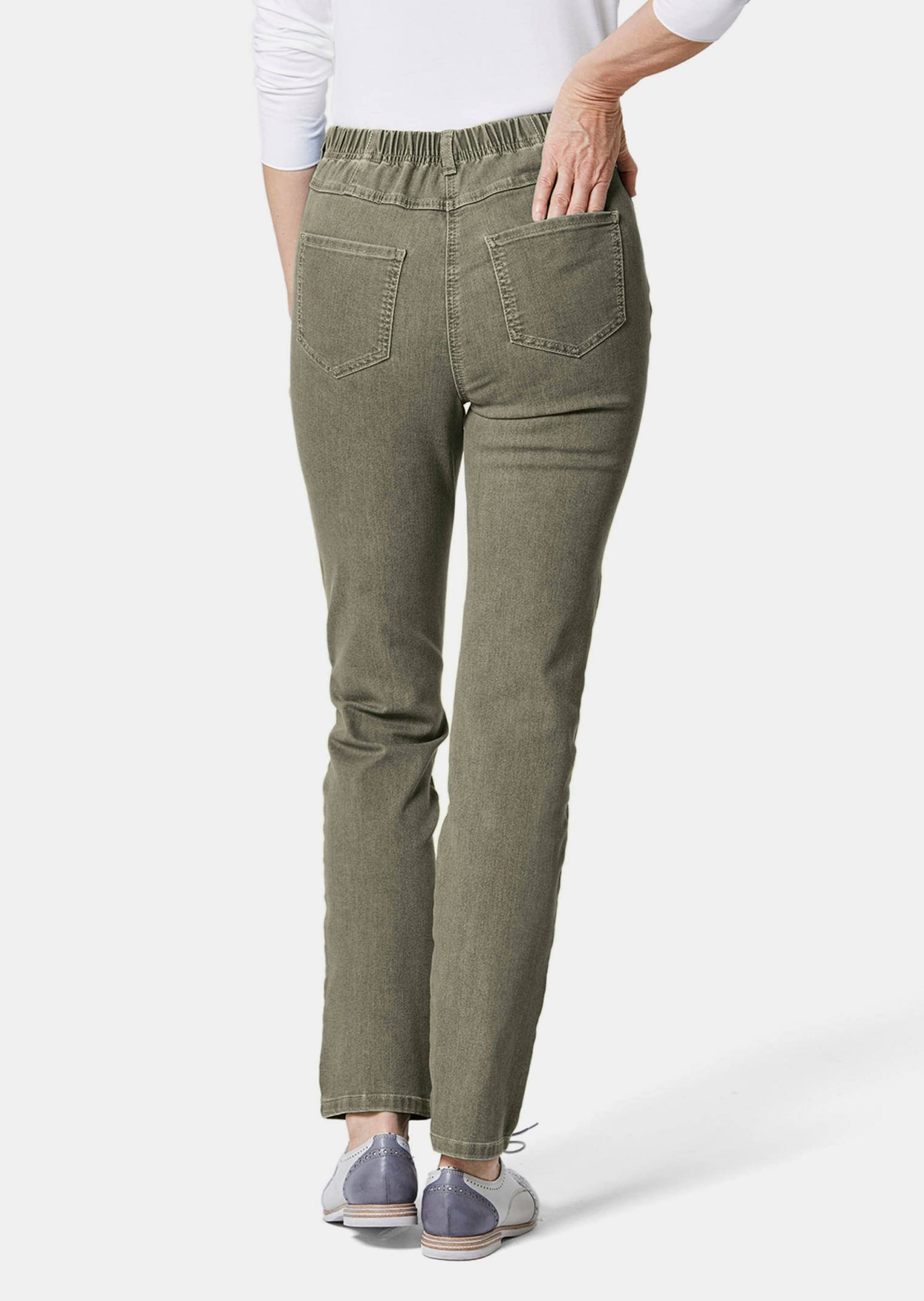GOLDNER Regular-fit-Jeans »Kurzgröße Damen Jeans Slim Fit LOUISA mit Stretch-Anteil«