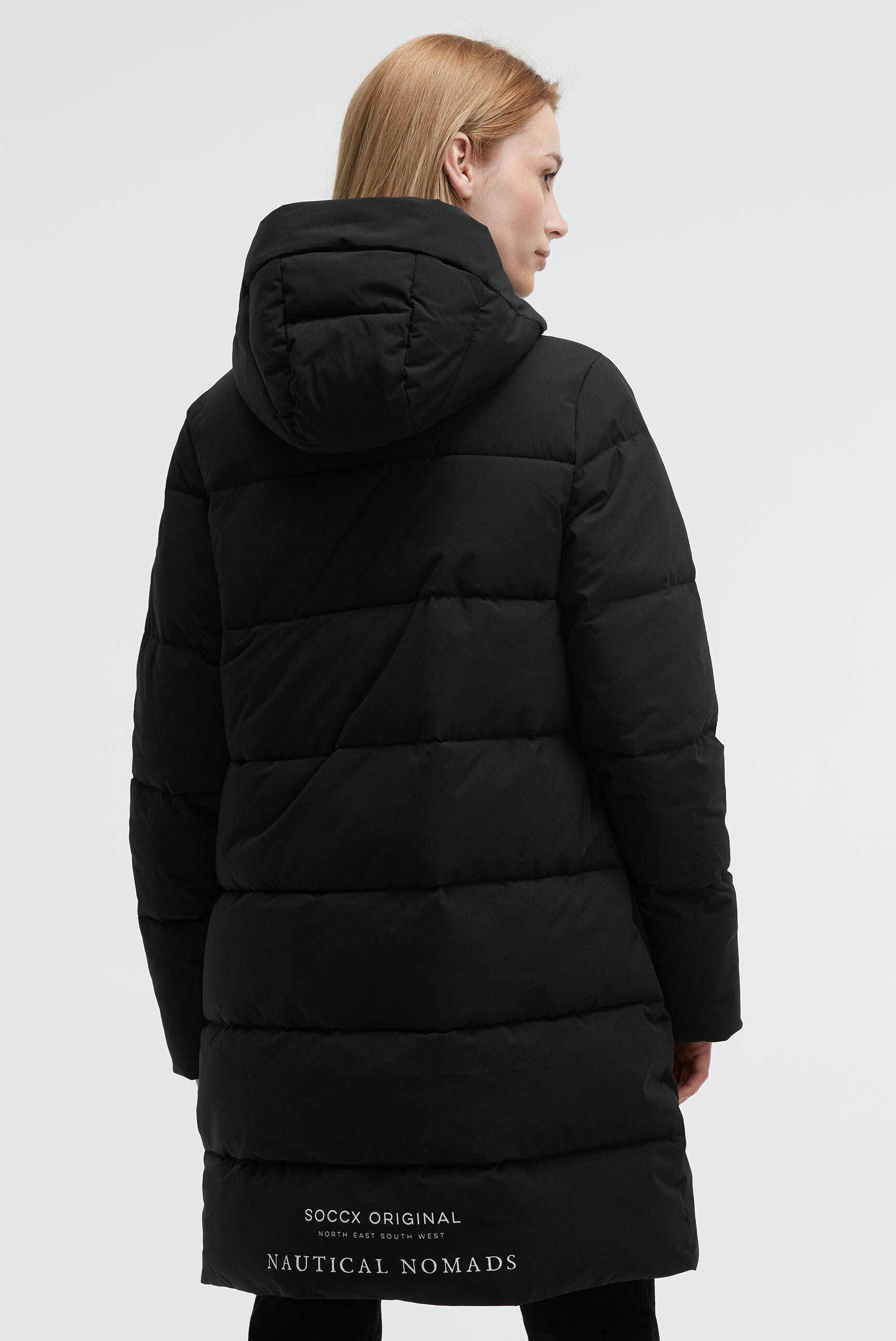 SOCCX Parka mit Kapuze mit Zwei-Wege-Reißverschluss