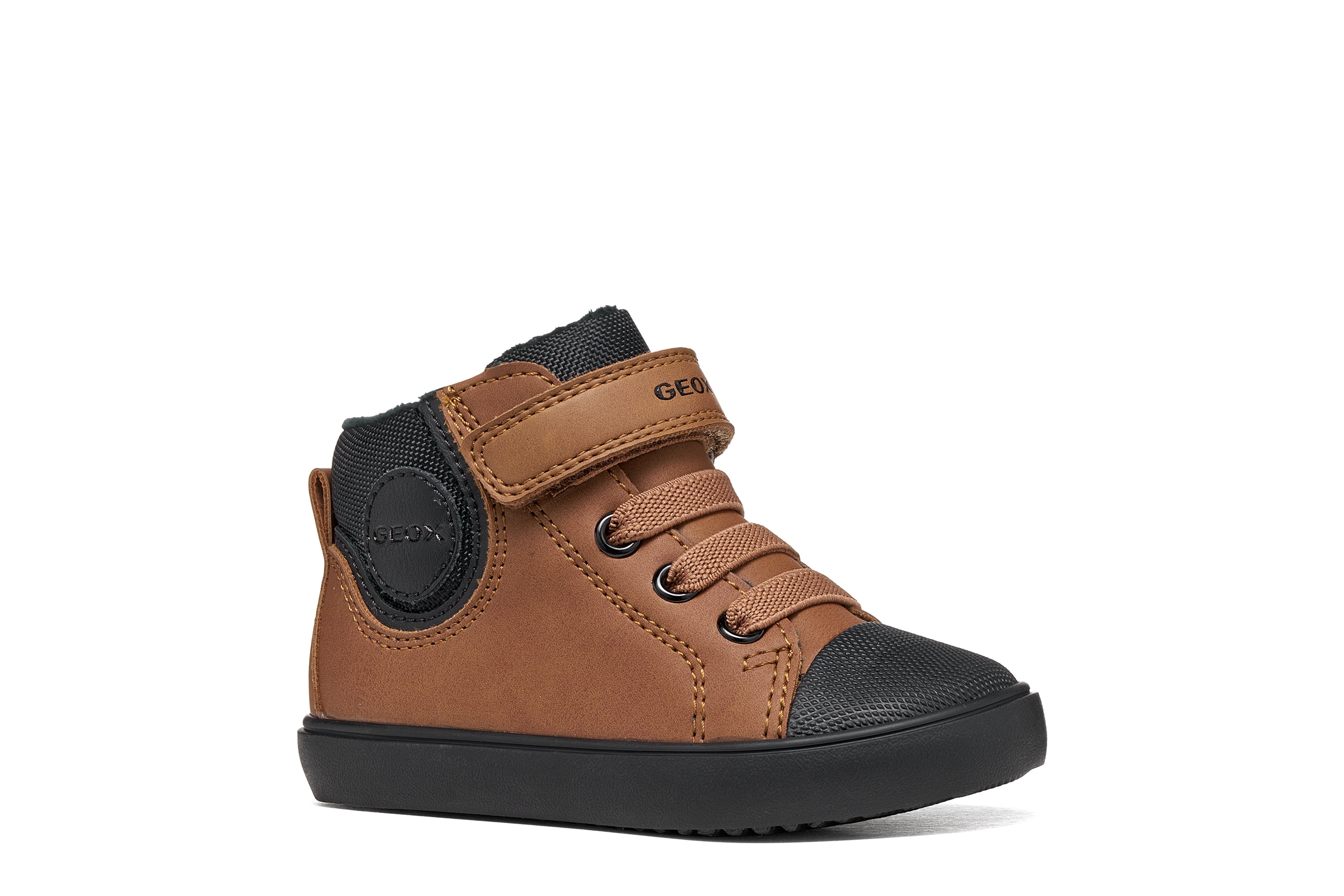 Geox Lauflernschuh "B GISLI BOY" Schnürboots, Winterboots, Ziernähte, Größenschablone zum Download