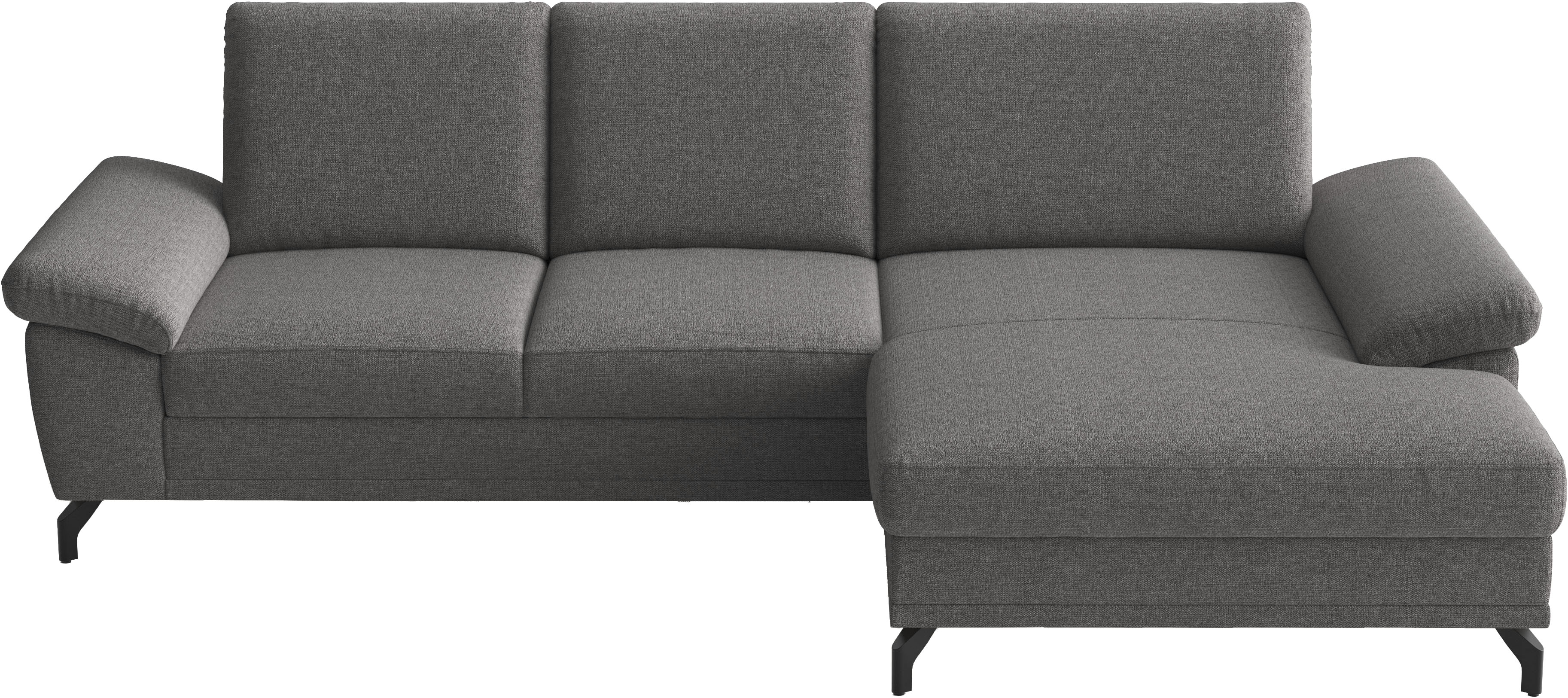 sit&more Ecksofa "Chelsea L-Form, B: 264 cm, Armteil- & Sitztiefenverstellung" optional Schlaffunktion und Bettkasten