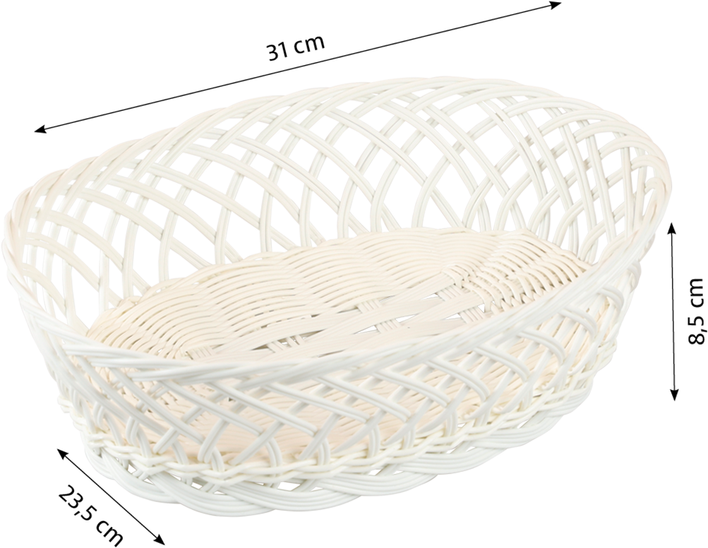 KESPER® Brotkorb »Brot- & Obstkorb, oval, 5er Set«, (Set, 5 tlg.), Breite ca. 31 cm