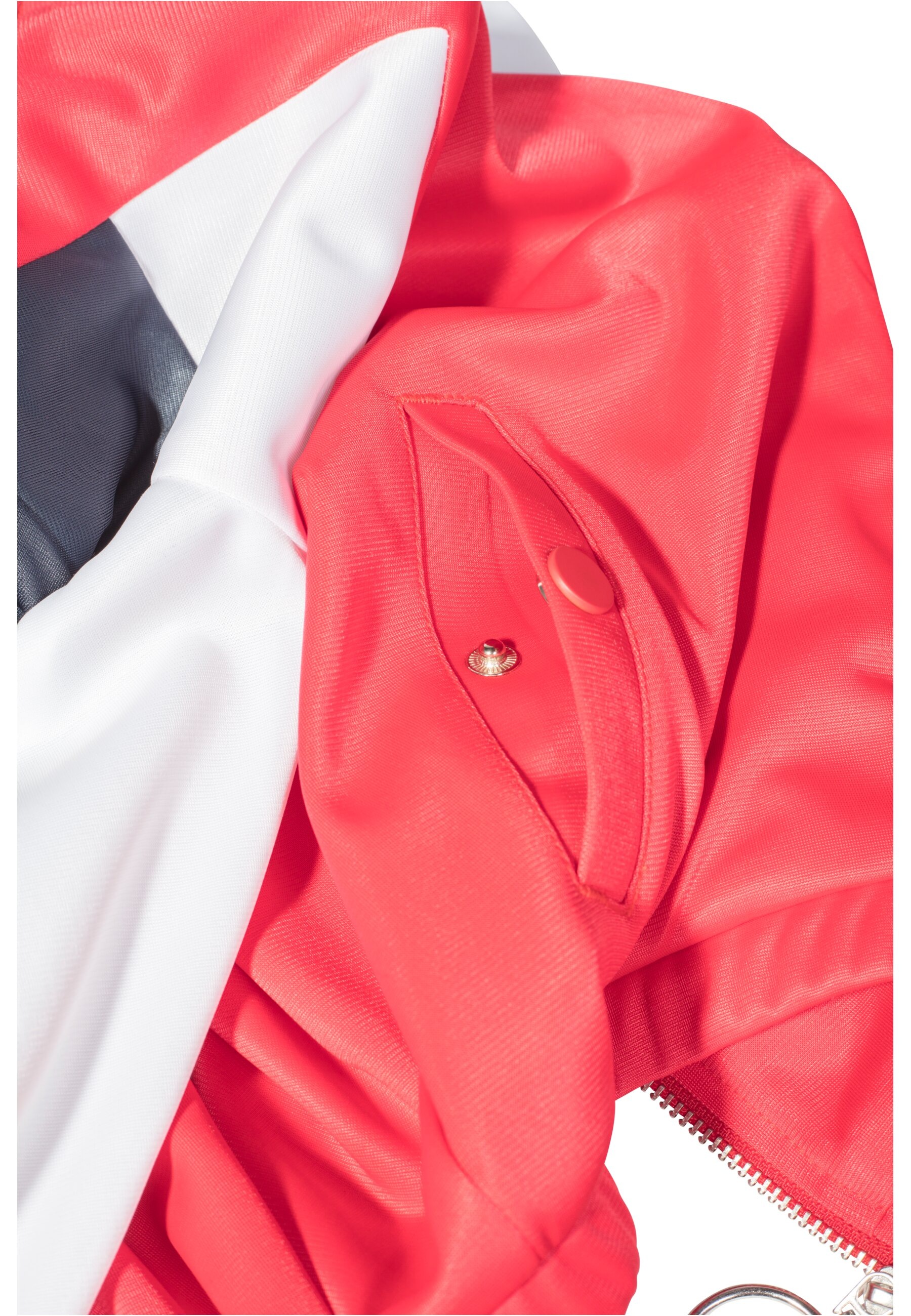 URBAN CLASSICS Allwetterjacke »Urban Classics Damen Ladies 3-Tone Track Jacket«, (1 St.), ohne Kapuze