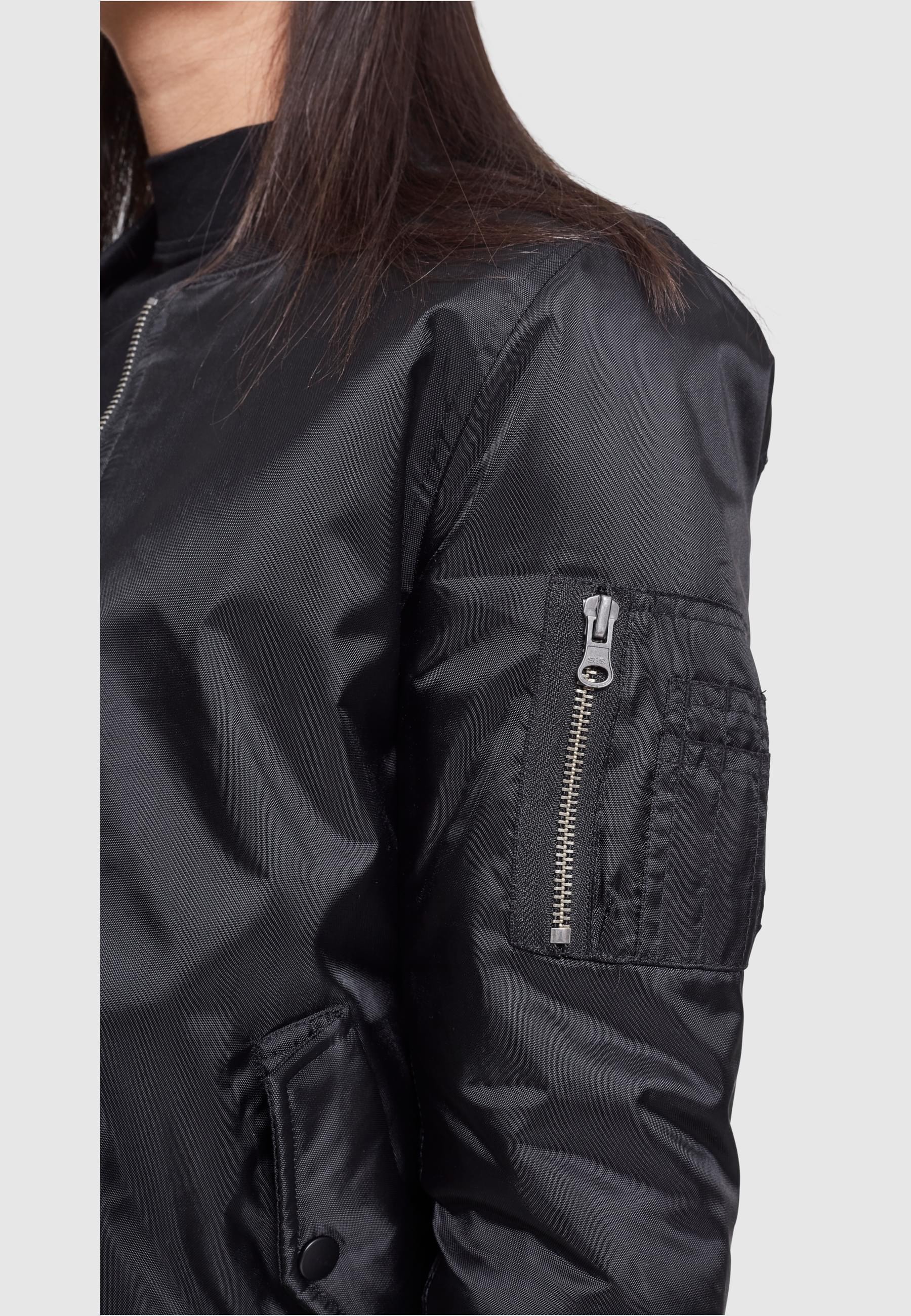 URBAN CLASSICS Allwetterjacke »Urban Classics Damen Ladies Basic Bomber Jacket«, (1 St.), ohne Kapuze