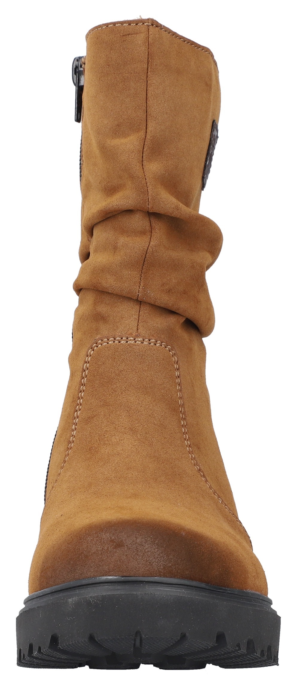 Rieker Winterstiefelette, Winterboots, Profilsohle, slouchy Schaft, mit Innenreißverschluss