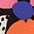 schwarz-pink-rot-orange-royalblau-apricot-wollweiß