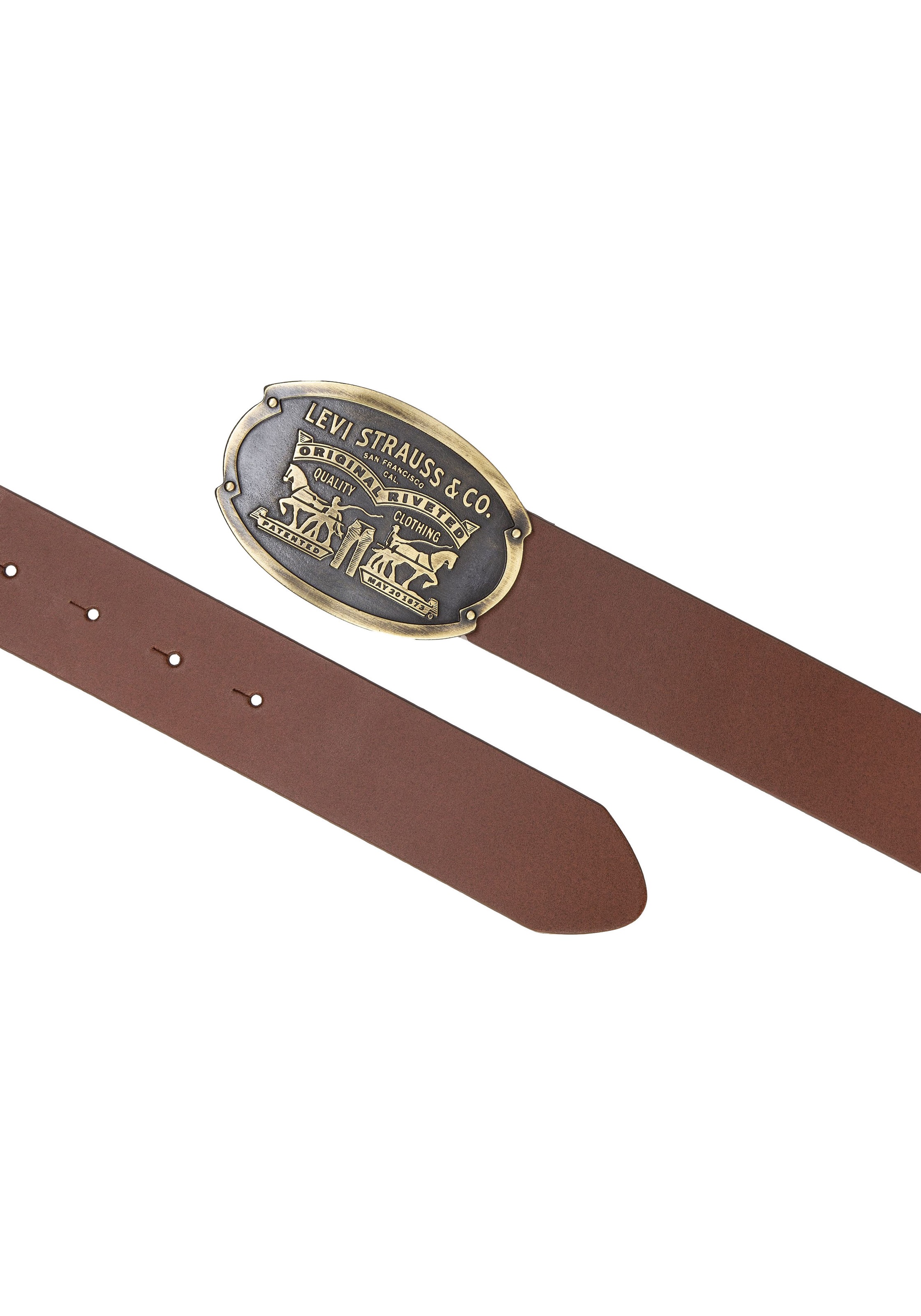 Levis Ledergürtel "Billy Plaque Belt" mit markanter Koppelschließe günstig online kaufen