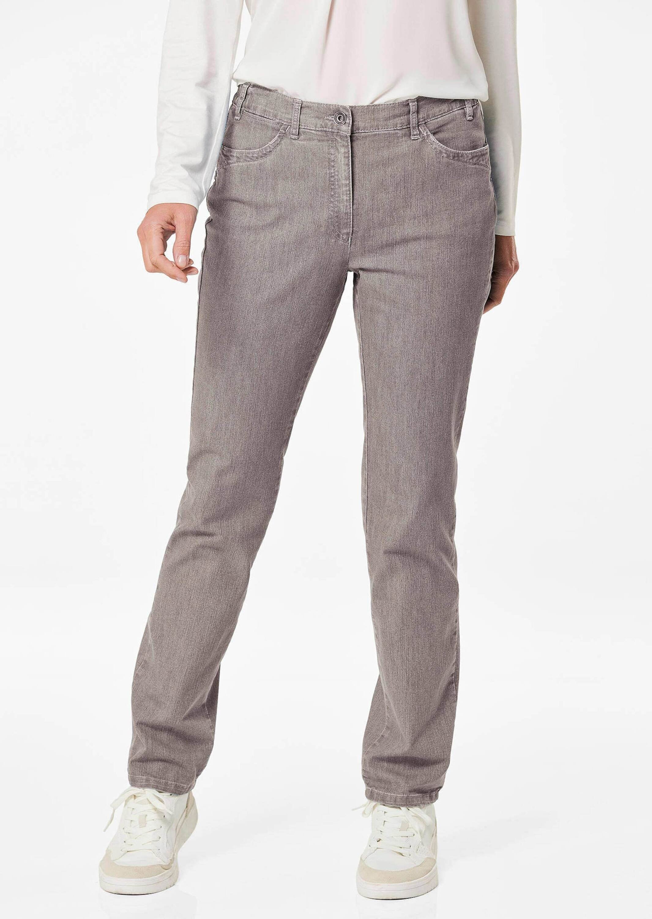 GOLDNER Stretch-Jeans »Jeanshose Carla Edel geschmückte Jeanshose Carla«