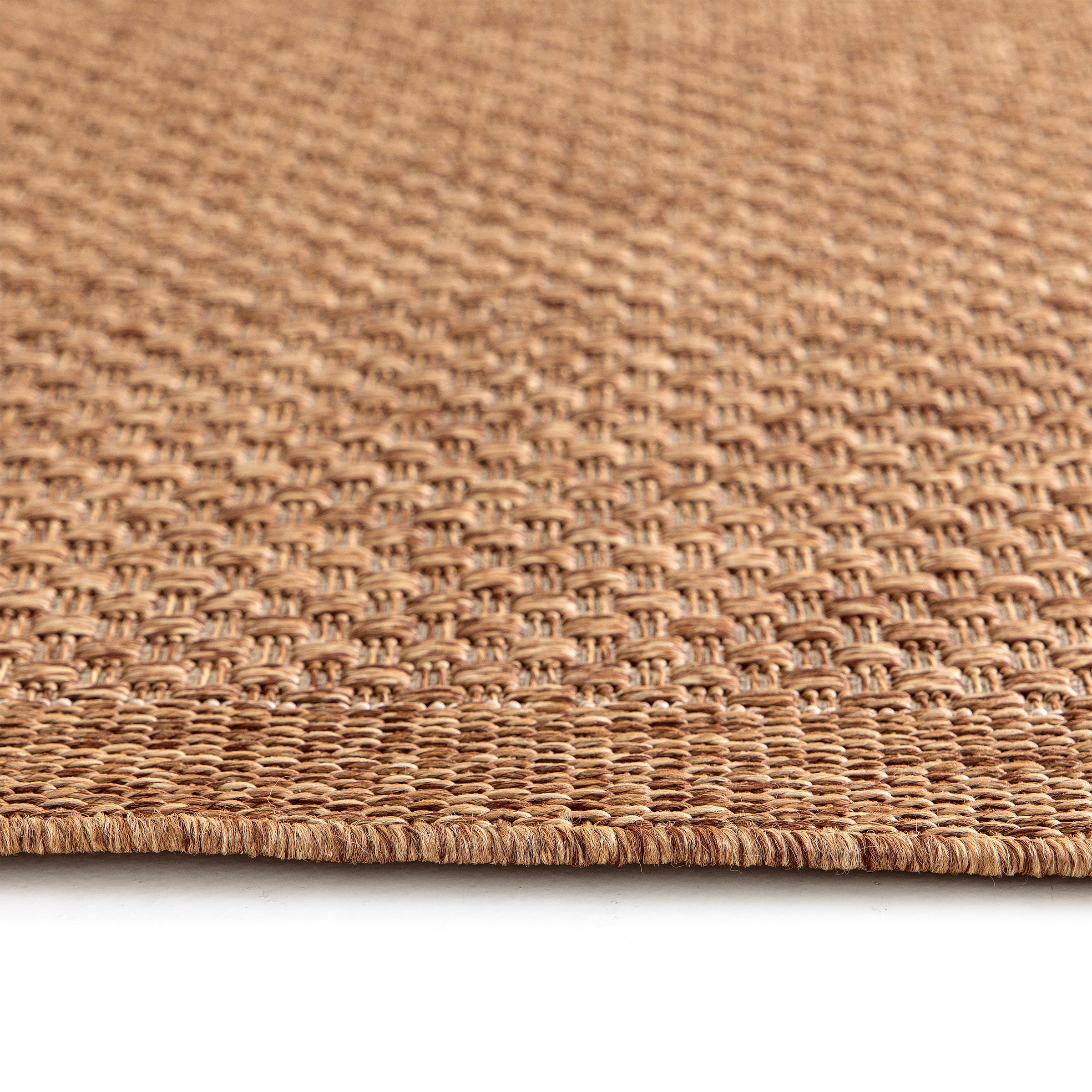 OTTO home Teppich »Arona, Sisal-Optik mit Bordüre, auch für Balkon und Terrasse« rechteckig 7 mm Höhe In- und Outdoor geeignet, Wetterfest & UV-beständig