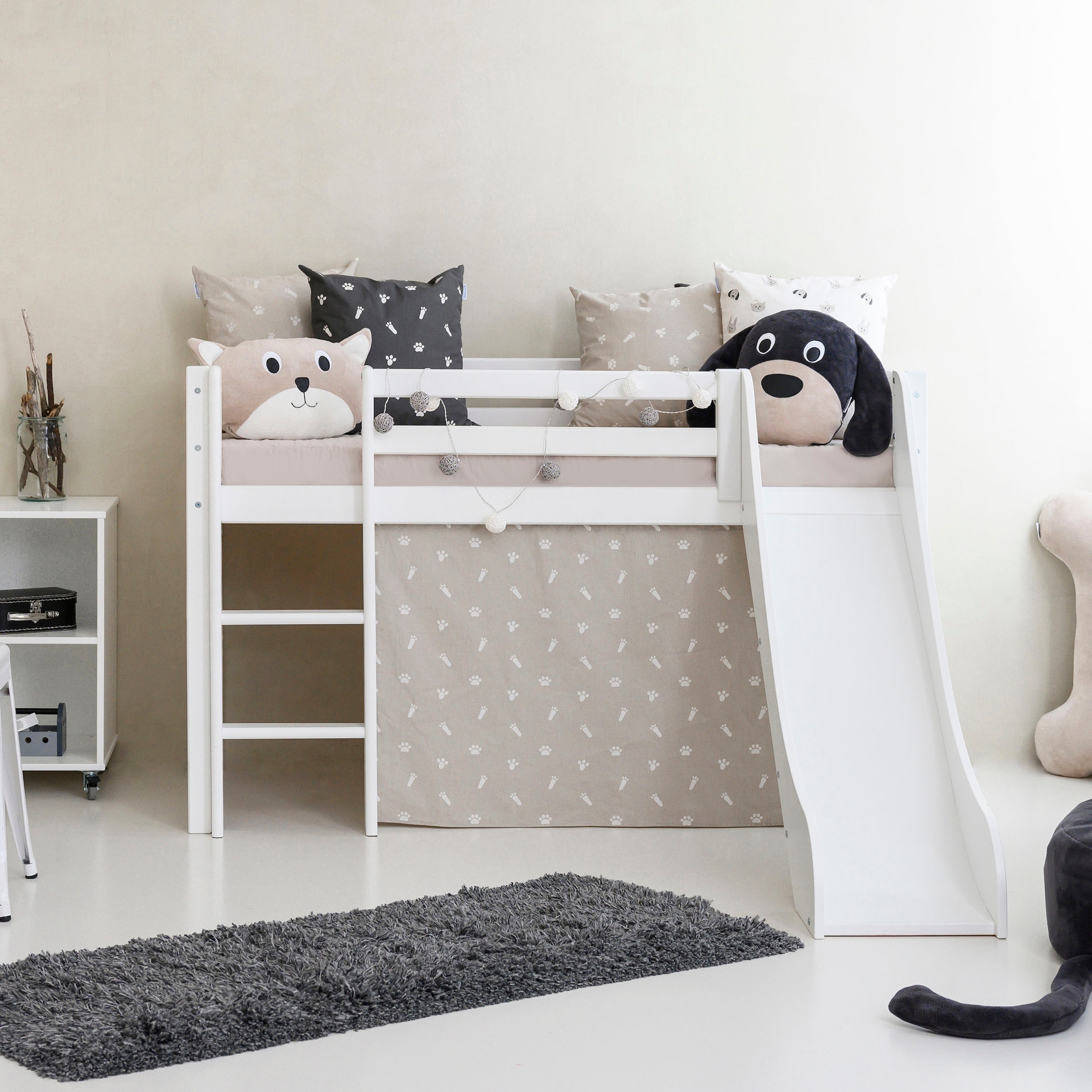 Hoppekids Hochbett ""Pets Silbergrau"" günstig online kaufen
