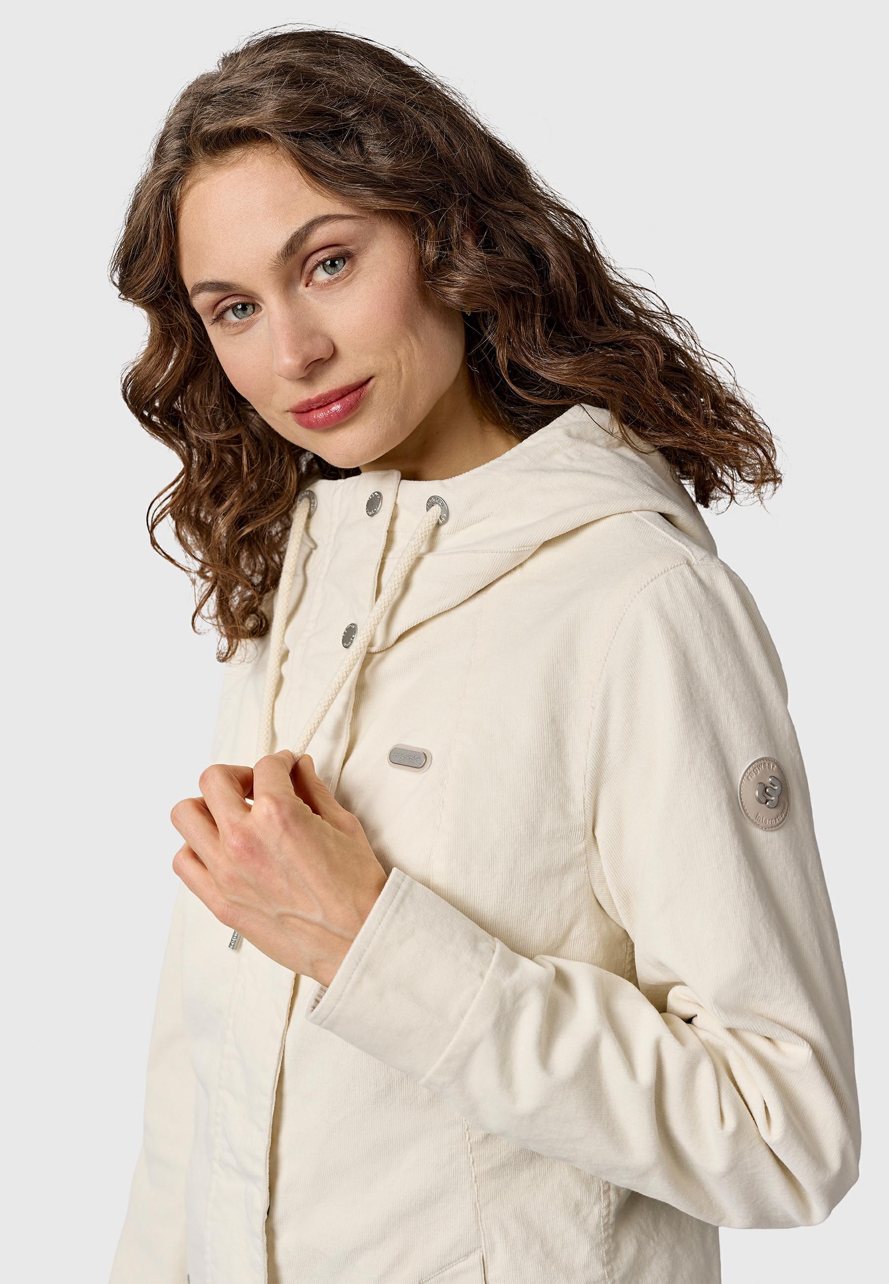 Ragwear Cordjacke »Alvena Cordy YOUMODO« mit Kapuze Sportliche leichte Kordjacke mit Kapuze
