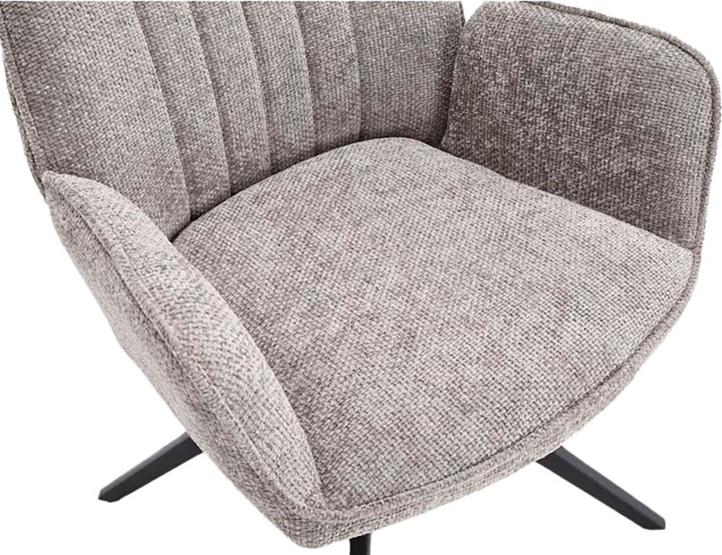 Home affaire Drehstuhl "Campanet" () 2 Stk. Bouclé moderner Drehstuhl mit g günstig online kaufen