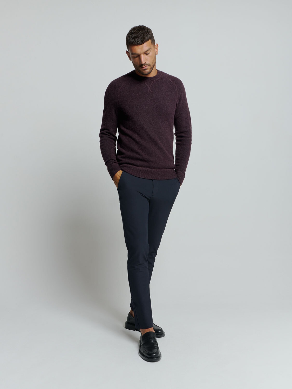 NO EXCESS Rundhalspullover »No Excess Soft-Touch-Pullover mit Wolle«
