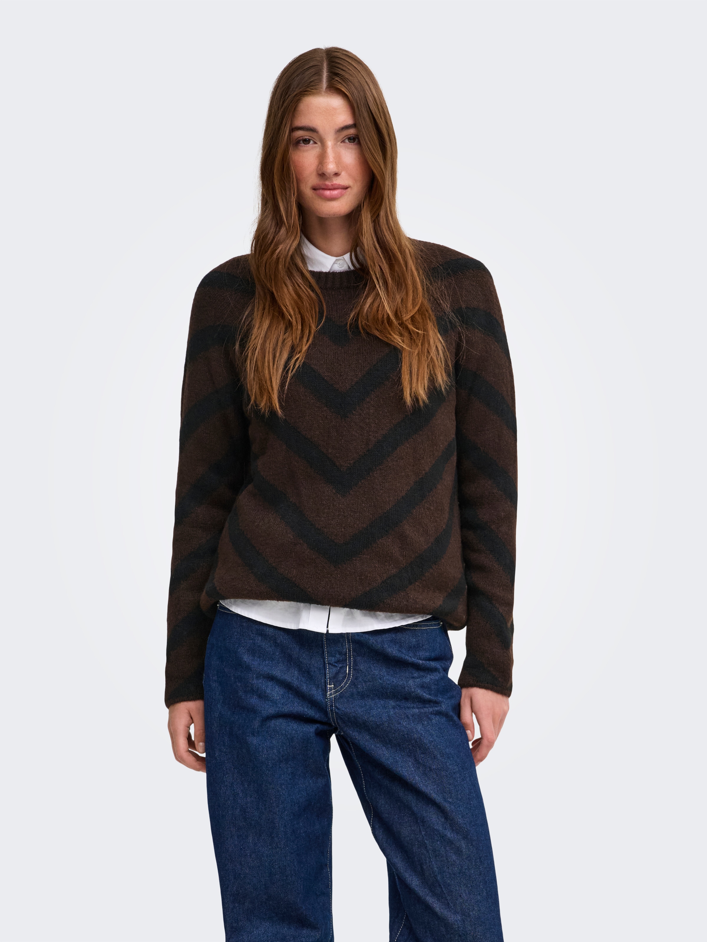 ONLY "ONLELIZA L/S PULLOVER KNT NOOS" Kunstfaser, regular fit