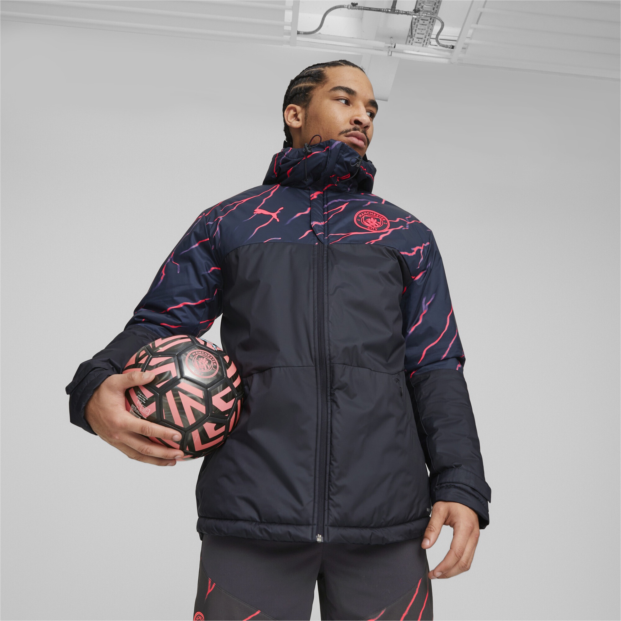 PUMA Winterjacke »Manchester City Football Graphic Winterjacke Herren«