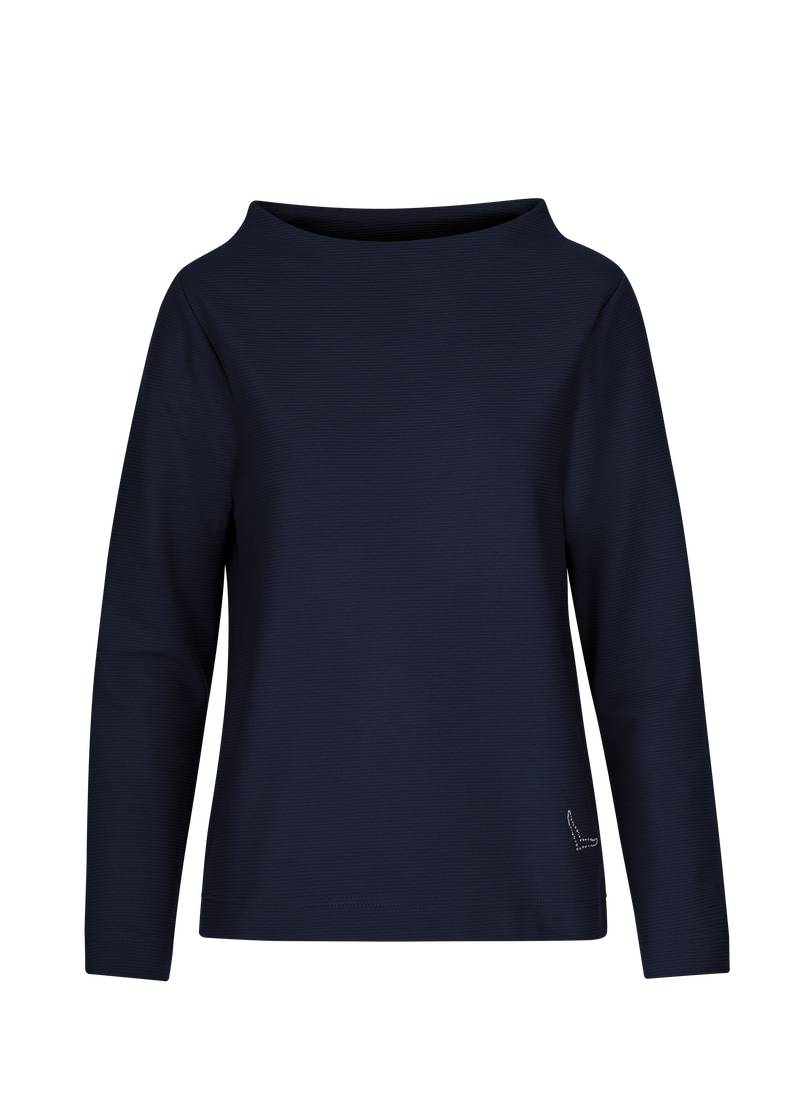 Trigema Sweatshirt »TRIGEMA Stehkragen Pullover mit Kristallsteinen«