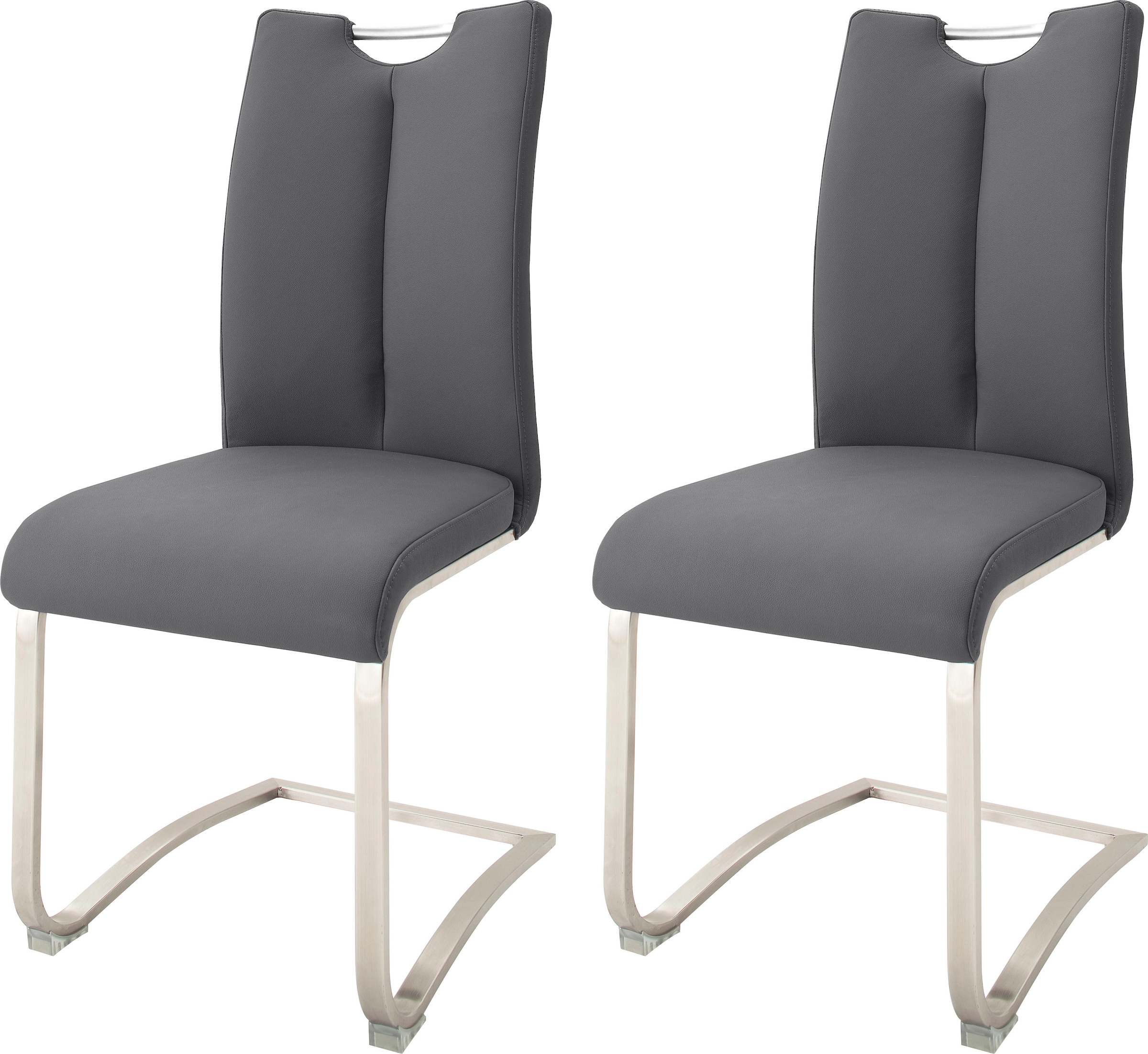 MCA furniture Freischwinger "Artos", (Set), 2 St., Leder, Stuhl mit Echtled günstig online kaufen