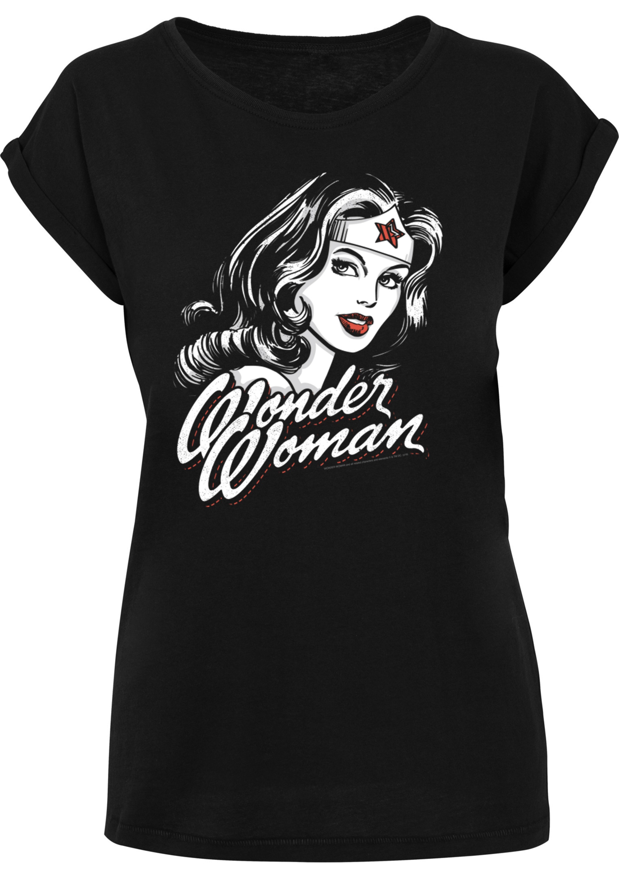 F4NT4STIC T-Shirt »DC Comics Wonder Woman Hint Of Red«, Print