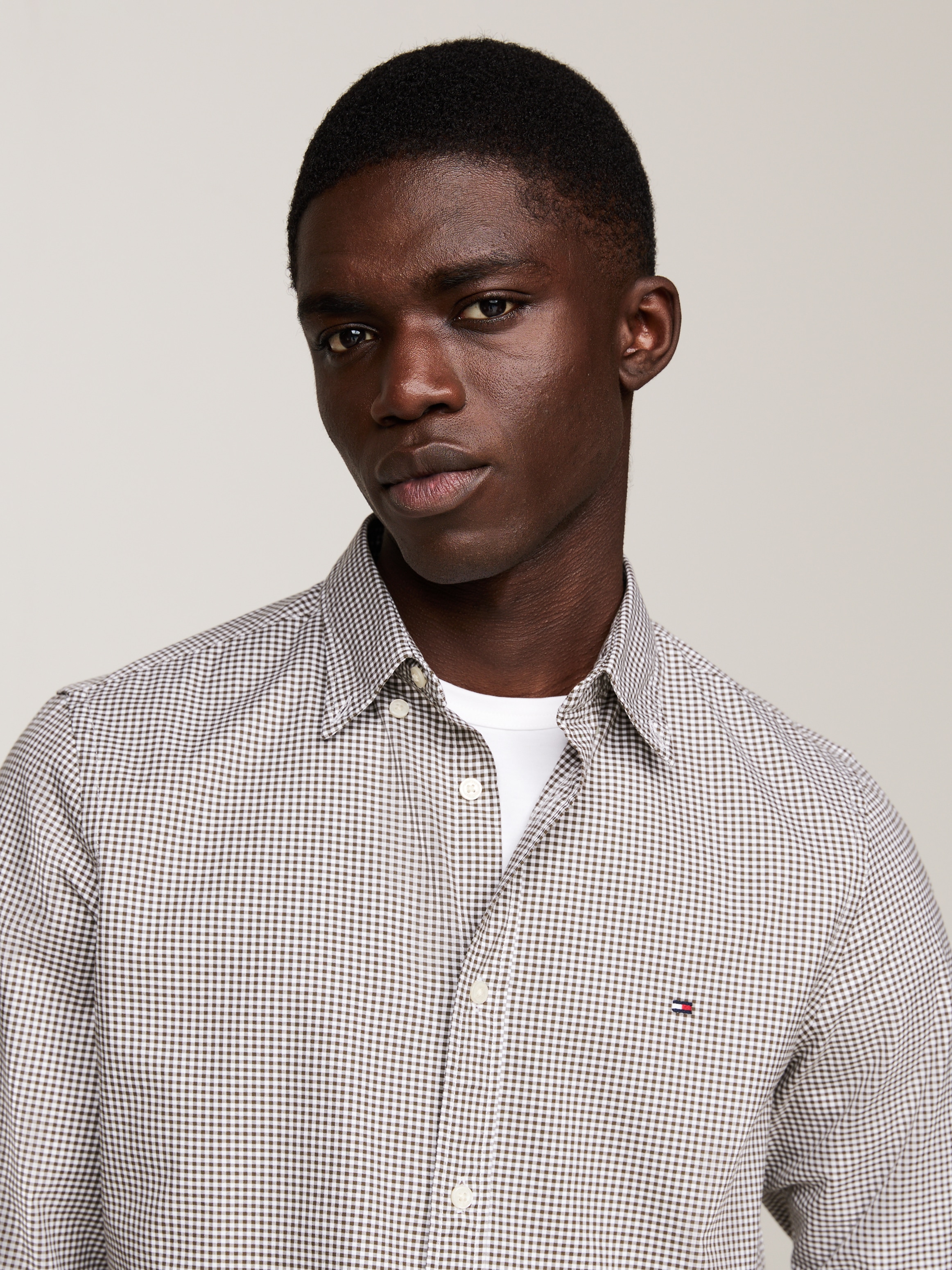 Tommy hilfiger marškiniai ilgomis rankovėmis »MICRO GINGHAM POPLIN SF SHIRT«