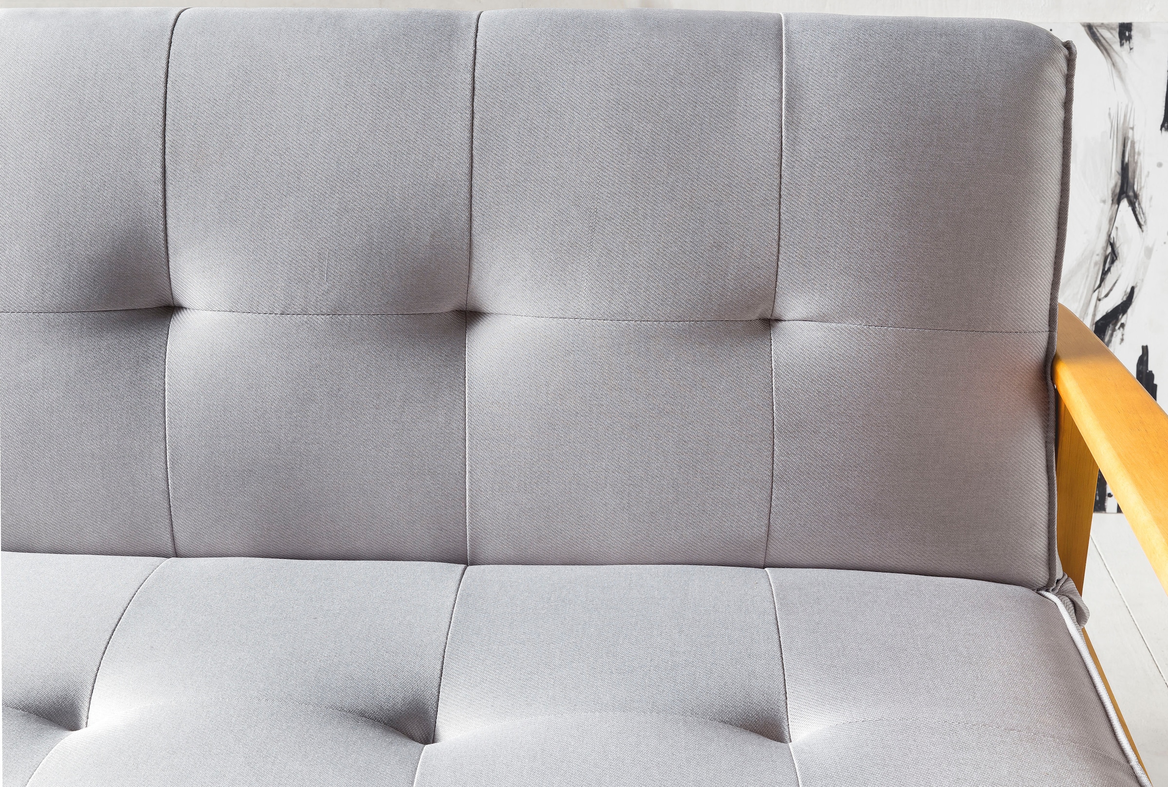 SalesFever Schlafsofa »Skagen, Sofa, 3-Sitzer«, mit Holzgestell, 60° Relax- und Schlaffunktion, Breite 190 cm
