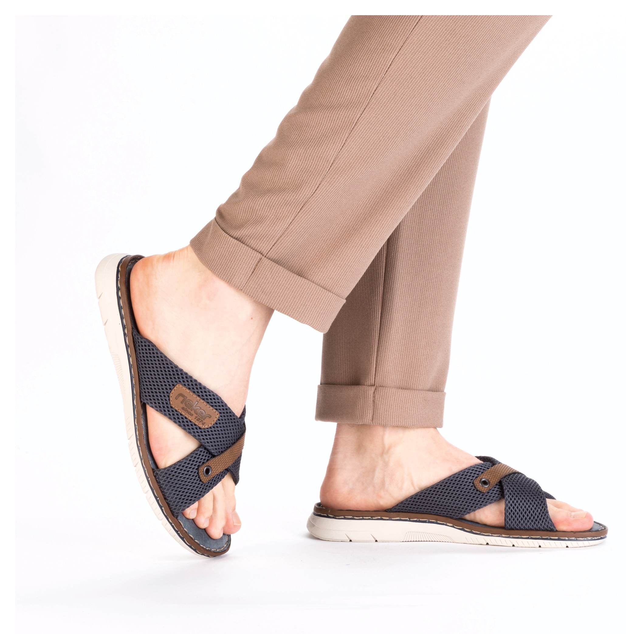 Rieker Pantolette  Sommerschuh, Hausschuh, Strandschuh zum Schlupfen