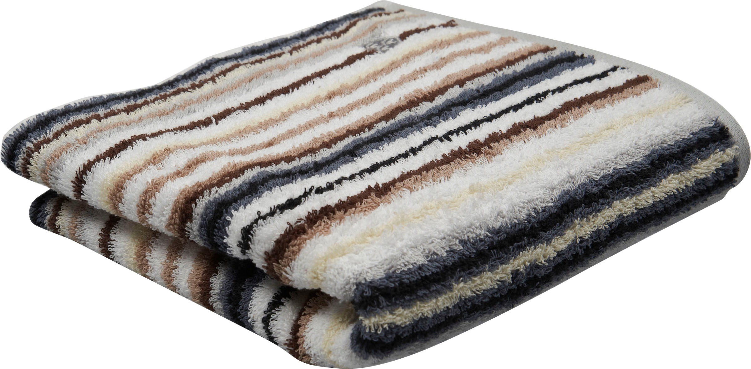 ROSS Handtuch "Multicolor" mit Streifen und gesticktem ROSS-Emblem günstig online kaufen