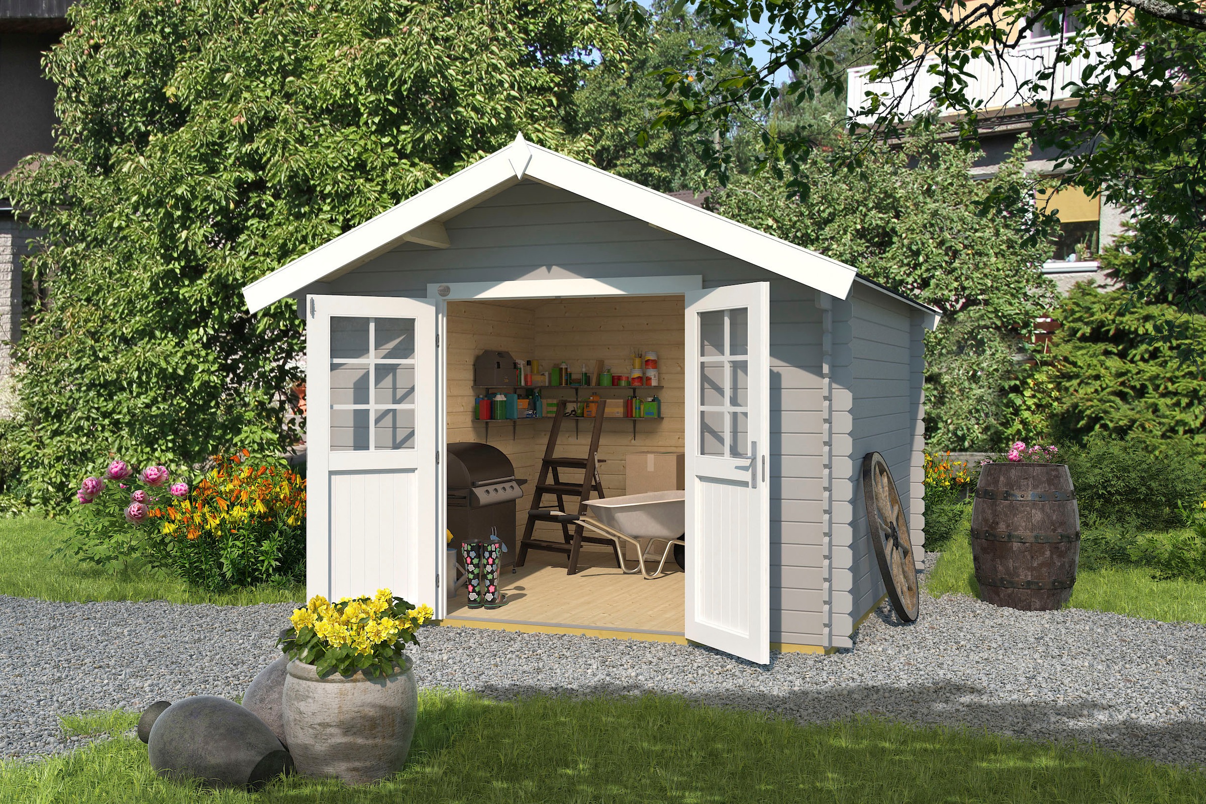 weka Gartenhaus "209 Gr.3" verschiedene Farben günstig online kaufen