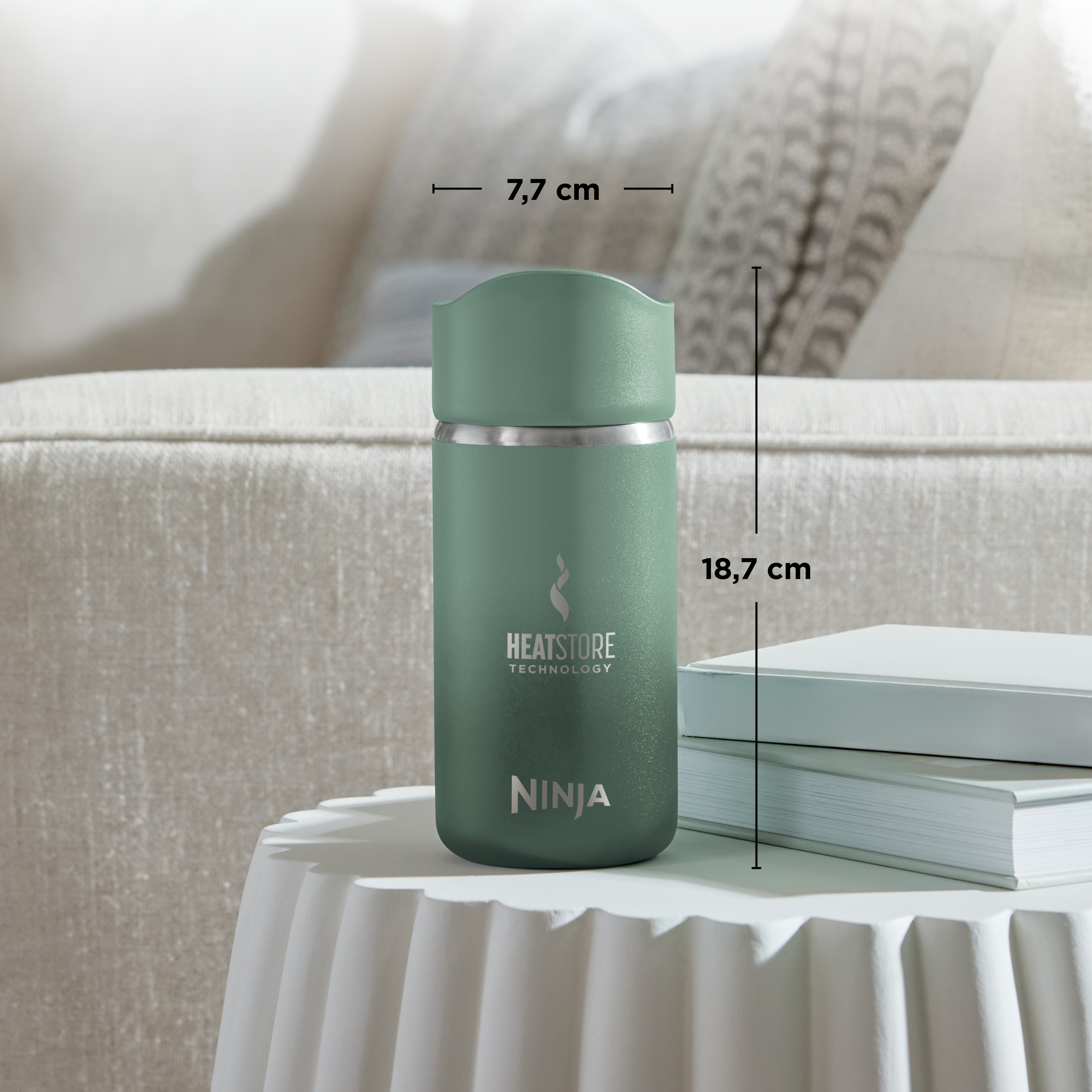 NINJA Isolierflasche »Ninja Sip Perfect Reisebecher - 300 ml DW1203EUU / 400 ml DW1603EUU«, Kontrollierte Wärme für den perfekten Schluck, jedes Mal