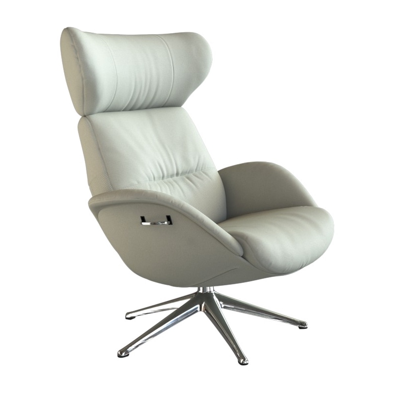 FLEXLUX Relaxsessel »Relaxchairs More«, Premium Komfort, Rücken- & Kopfteilverstellung, drehbar, Fuß Alu