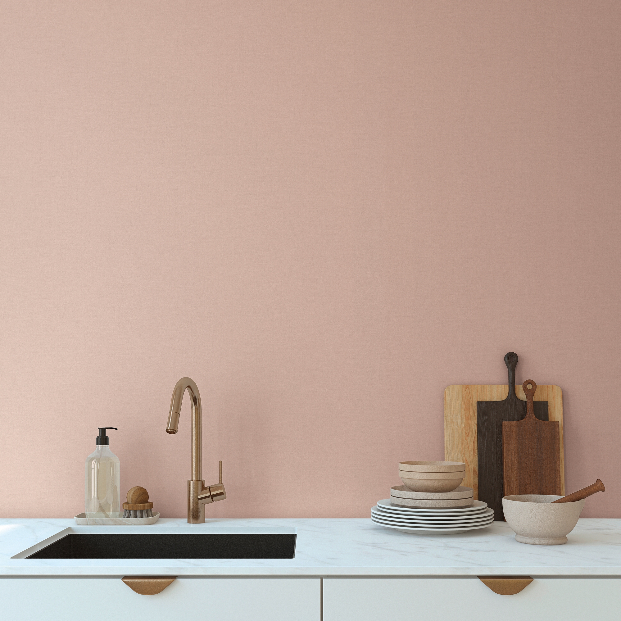 living walls Vliestapete »Florale Tapete Zweige & Blätter Wasserfarben-Stil« matt glatt