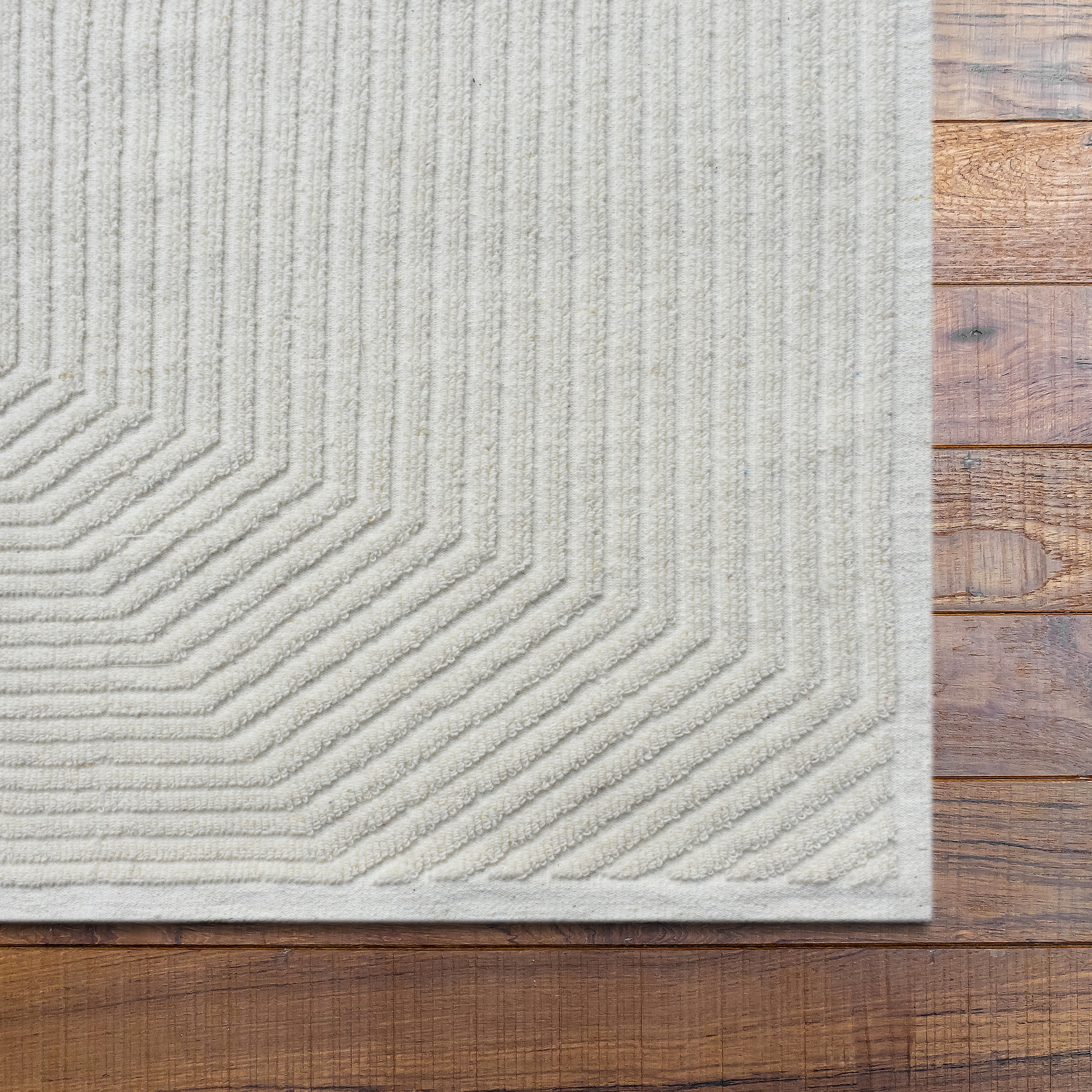 my home Wollteppich »Sola,  Wolle, Hoch-Tief-Struktur, maschinell gewebt« rechteckig 12 mm Höhe einfarbig, Wolle, Teppich, Wohnzimmer, Schlafzimmer, Esszimmer