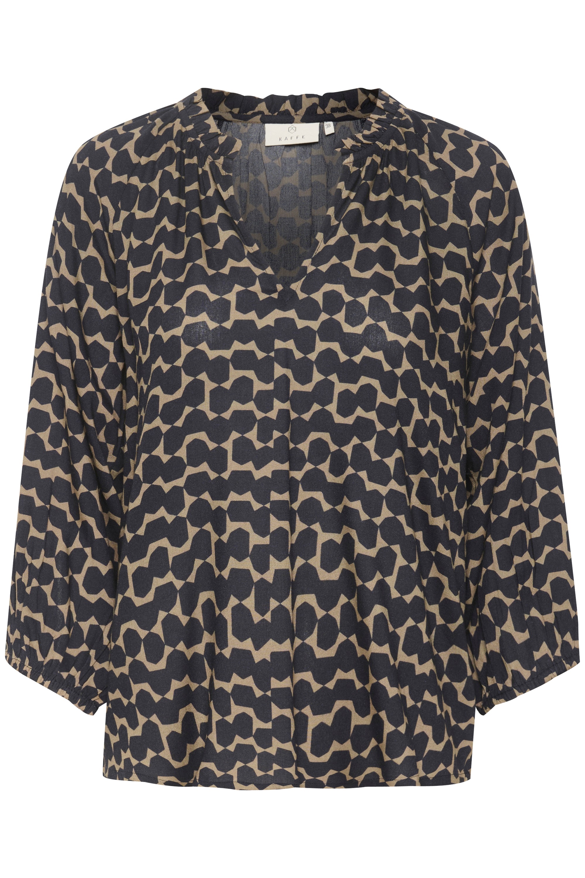 KAFFE Langarmbluse "Damen Bluse langarm KAsigrid"
