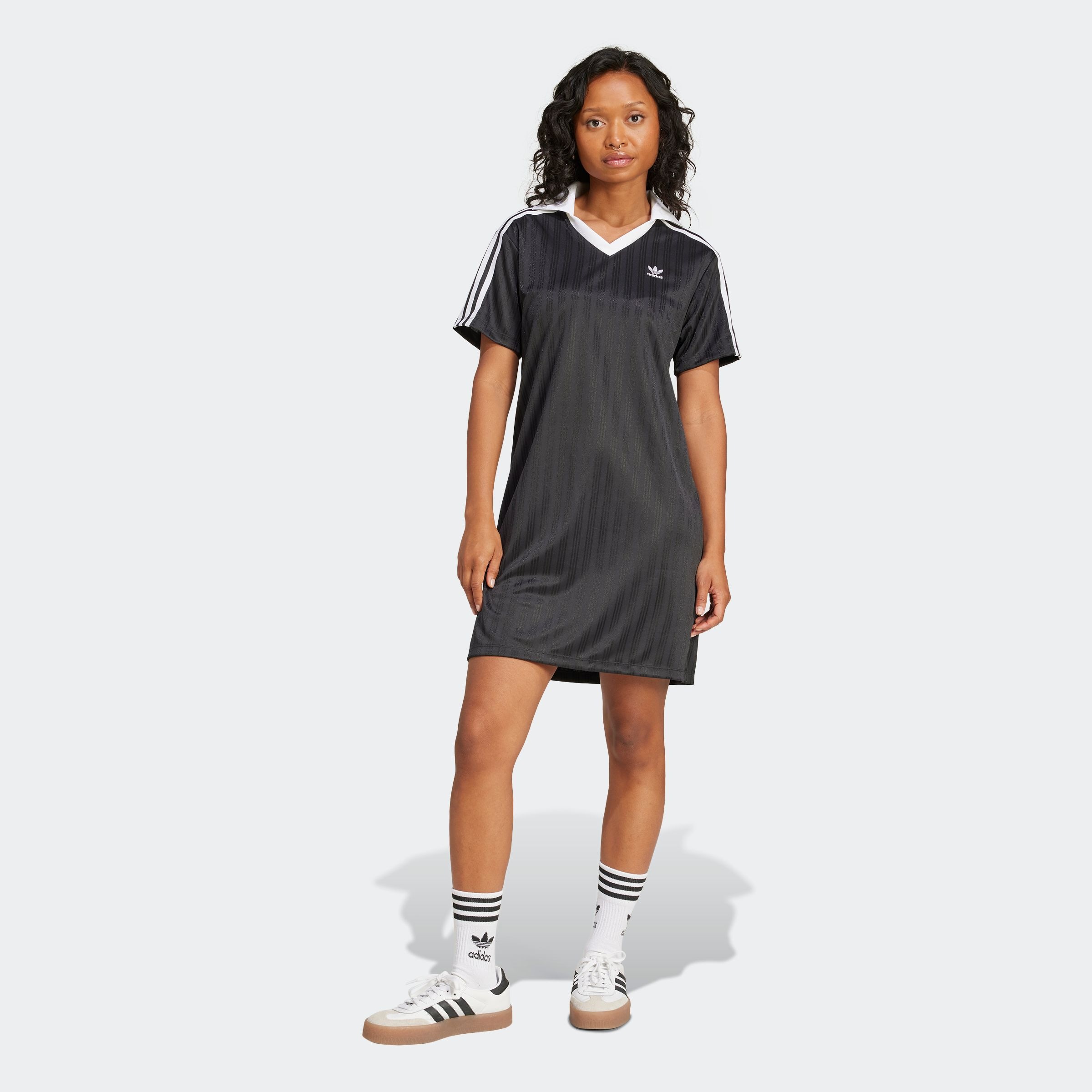 adidas Originals Shirtkleid "V-NECK SS DRESS" 1 Stk. tlg. günstig online kaufen