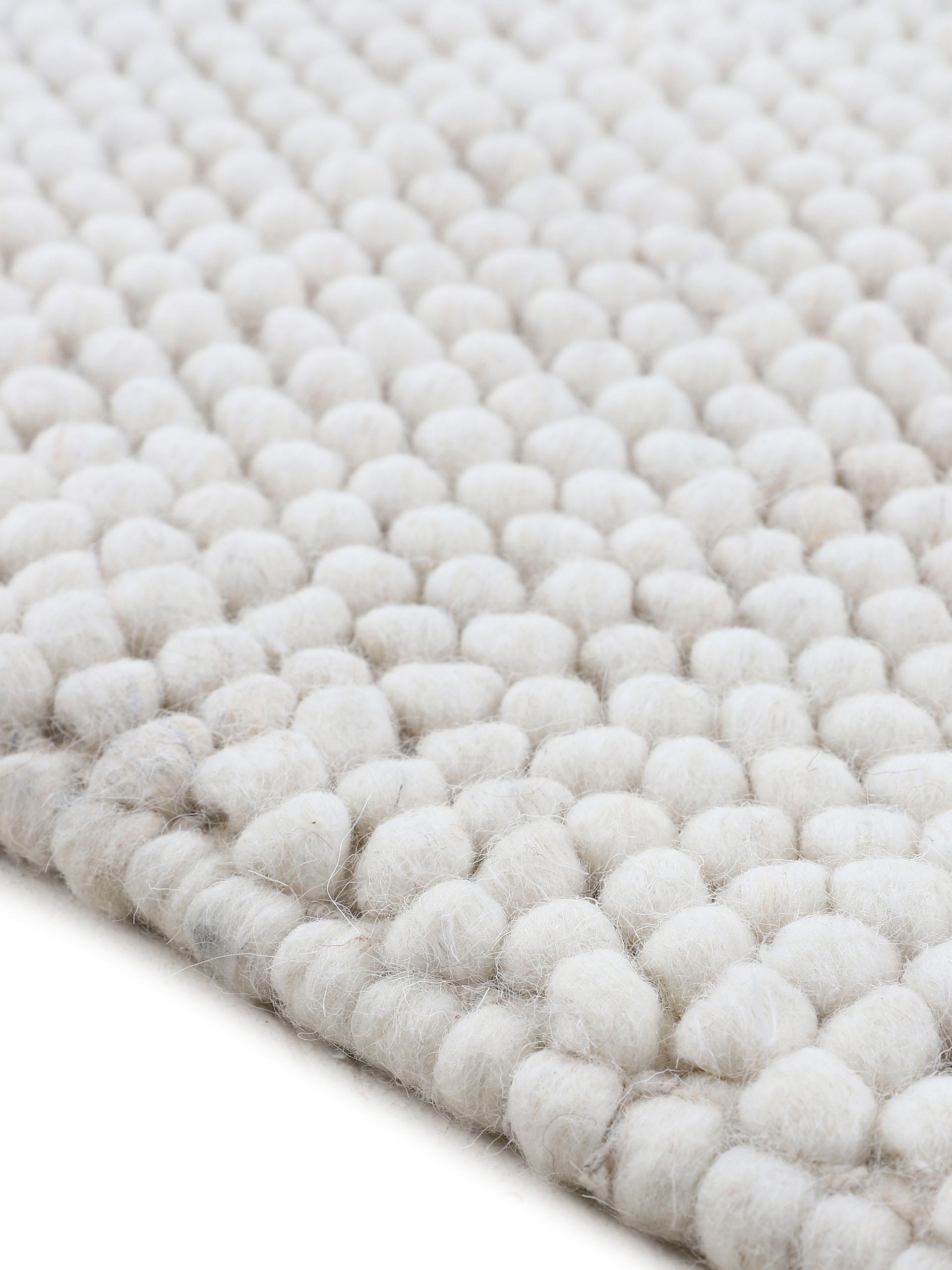 carpetfine Teppich »Calo«, rund, Handweb Teppich, Uni-Farben, meliert, handgewebt, 70% Wolle