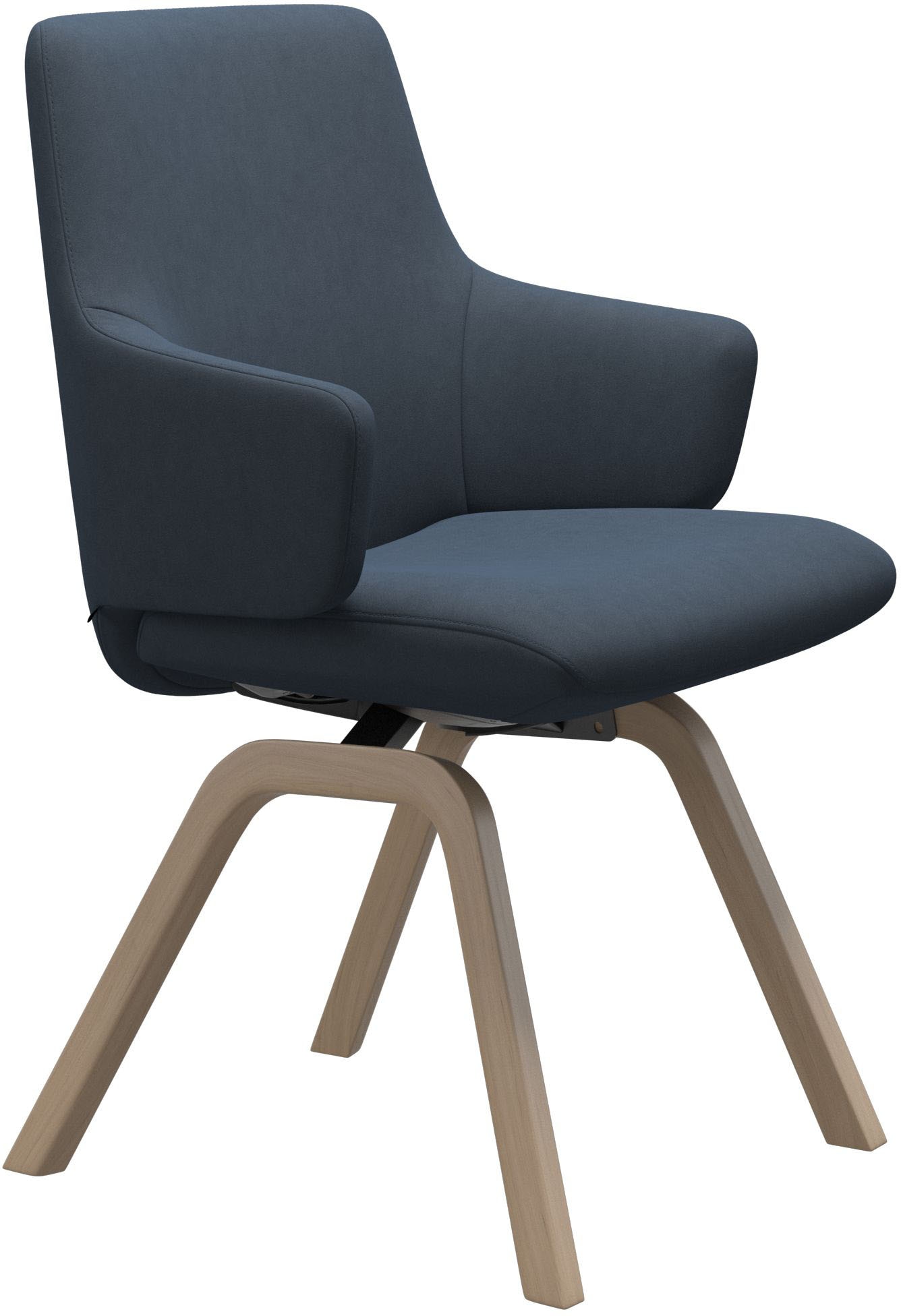 Stressless Polsterstuhl "Laurel" () Low Back mit Armlehne, Größe L, mit schräggestellten Beinen in Walnuss