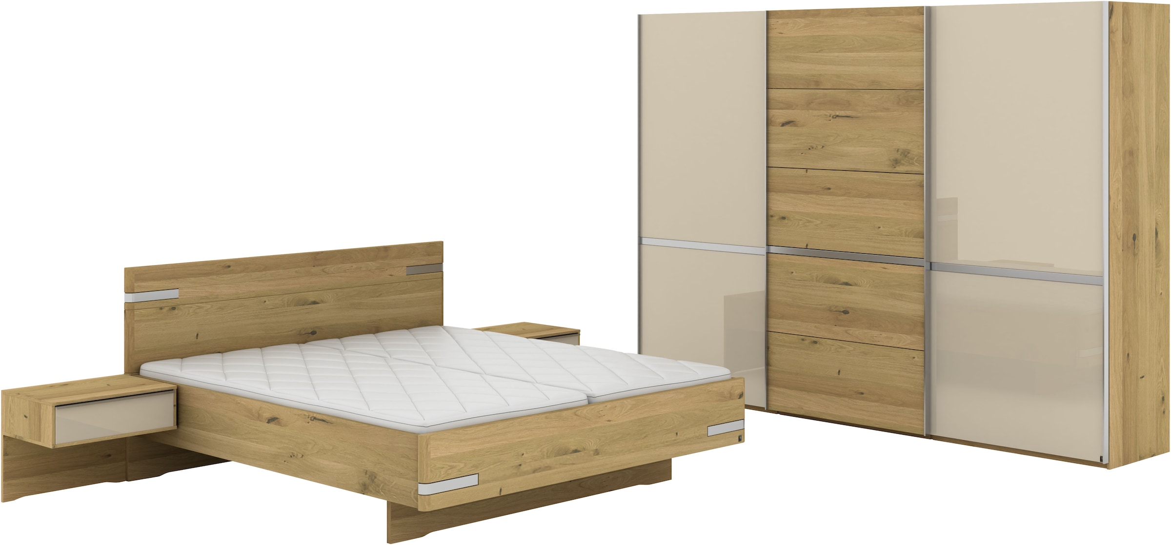 Musterring Schlafzimmer-Set "Savona, Kleiderschrank, Bett & Nachtkommoden, günstig online kaufen