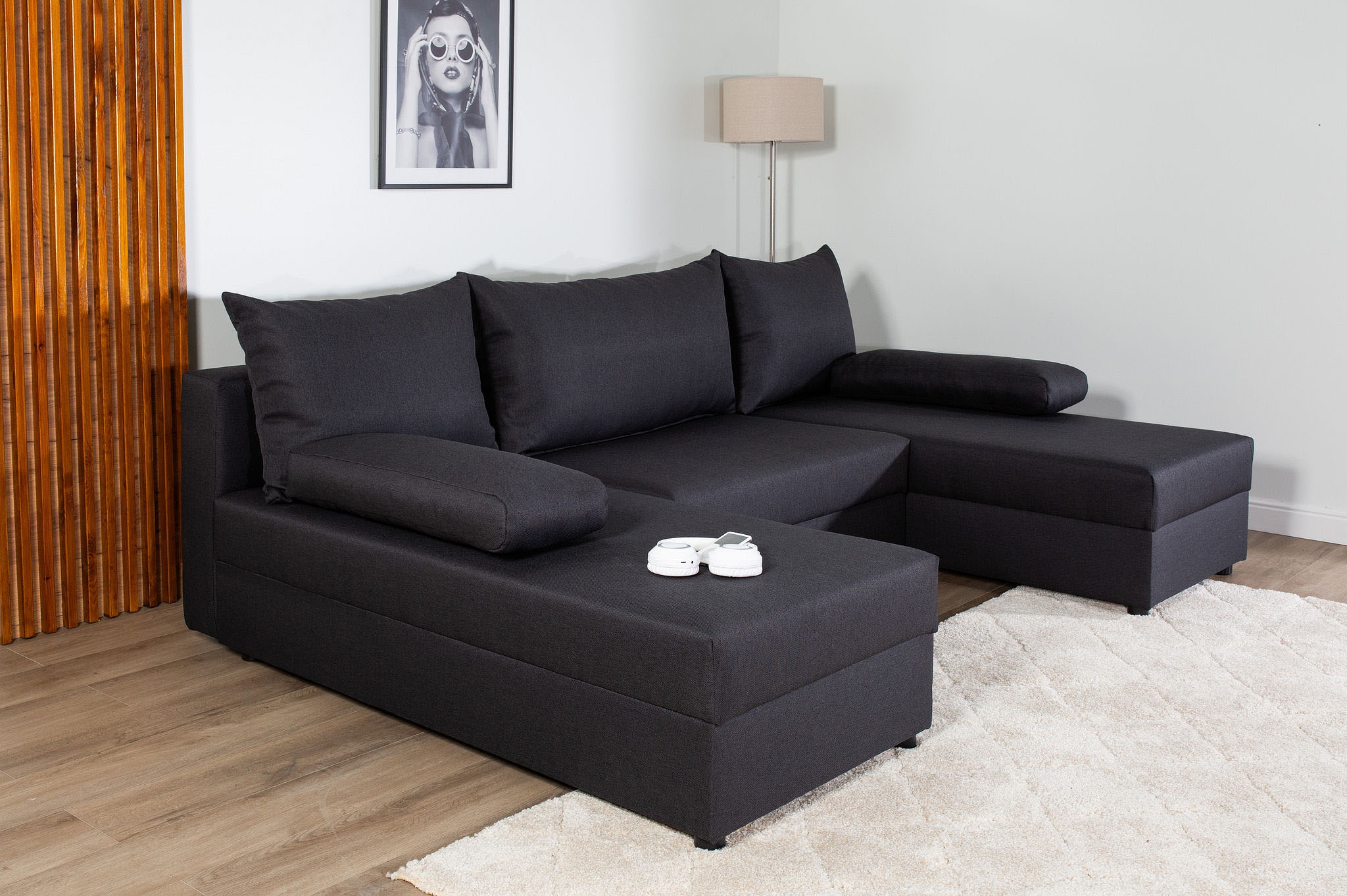 COLLECTION AB Wohnlandschaft »Pico U-Form«, Wohnlandschaft,2 X Ottomane,Polyätherschaum Polsterung