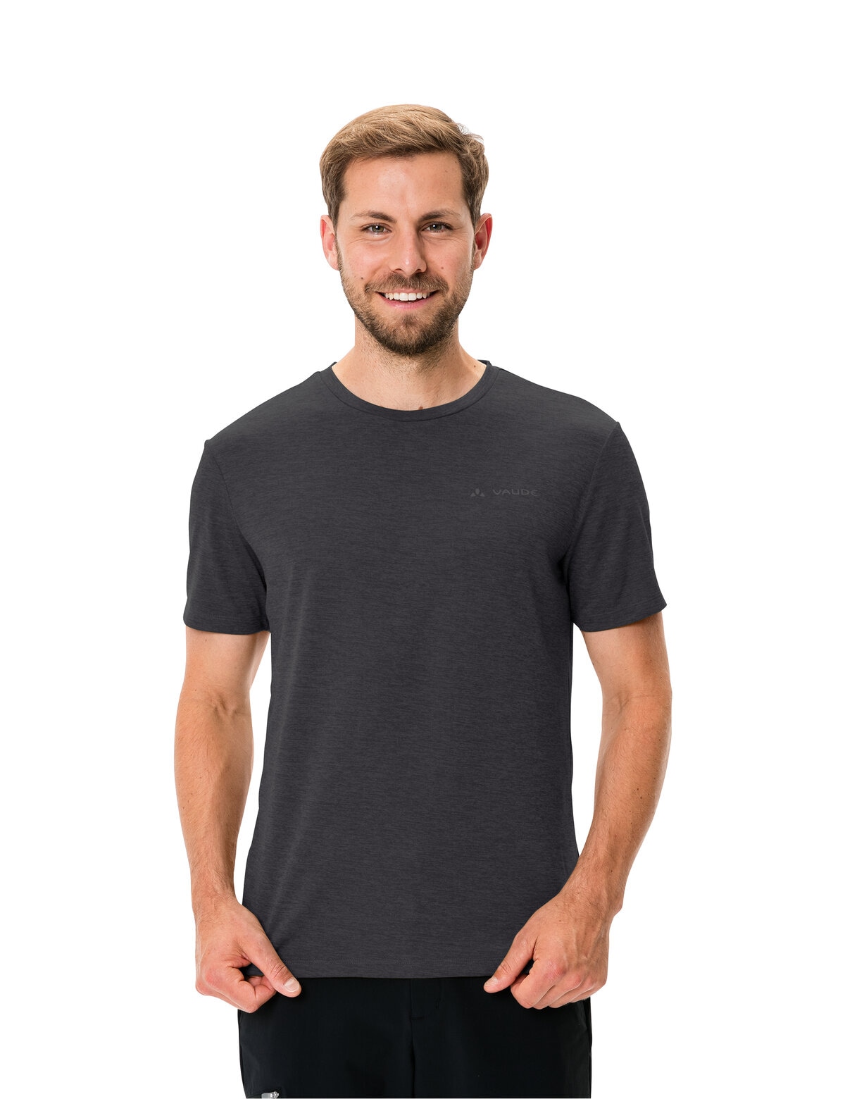 VAUDE Funktionsshirt "Mens Essential T-Shirt" mit Rundhalsausschnitt, unifarben, schnell trocknend, atmungsaktiv