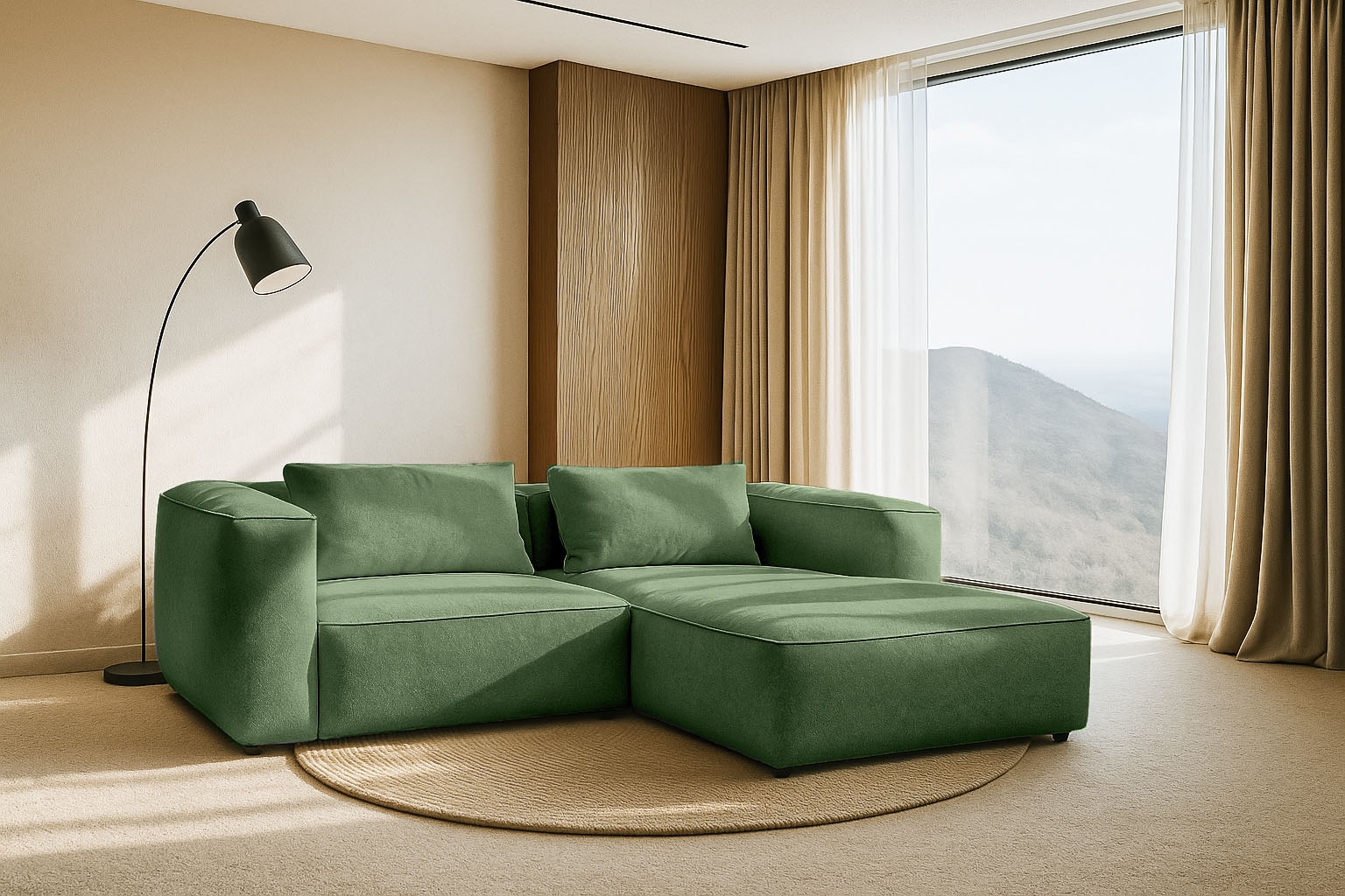 Home affaire Ecksofa "Tvinnet" Breite 228 cm, extra tiefe Sitzfläche, kubis günstig online kaufen