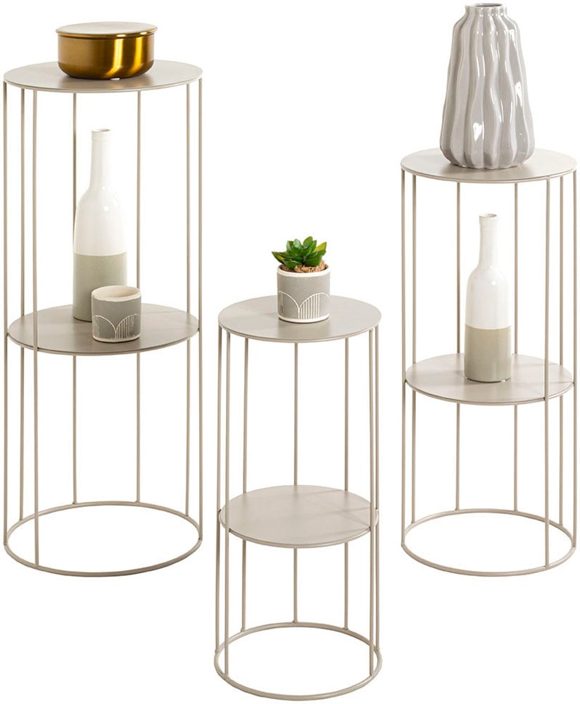 HAKU Blumentisch »3er Set Blumensäulen« Set, 3er Set, 3 Stk. tlg. auch für den geschützten Außenbereich geeignet