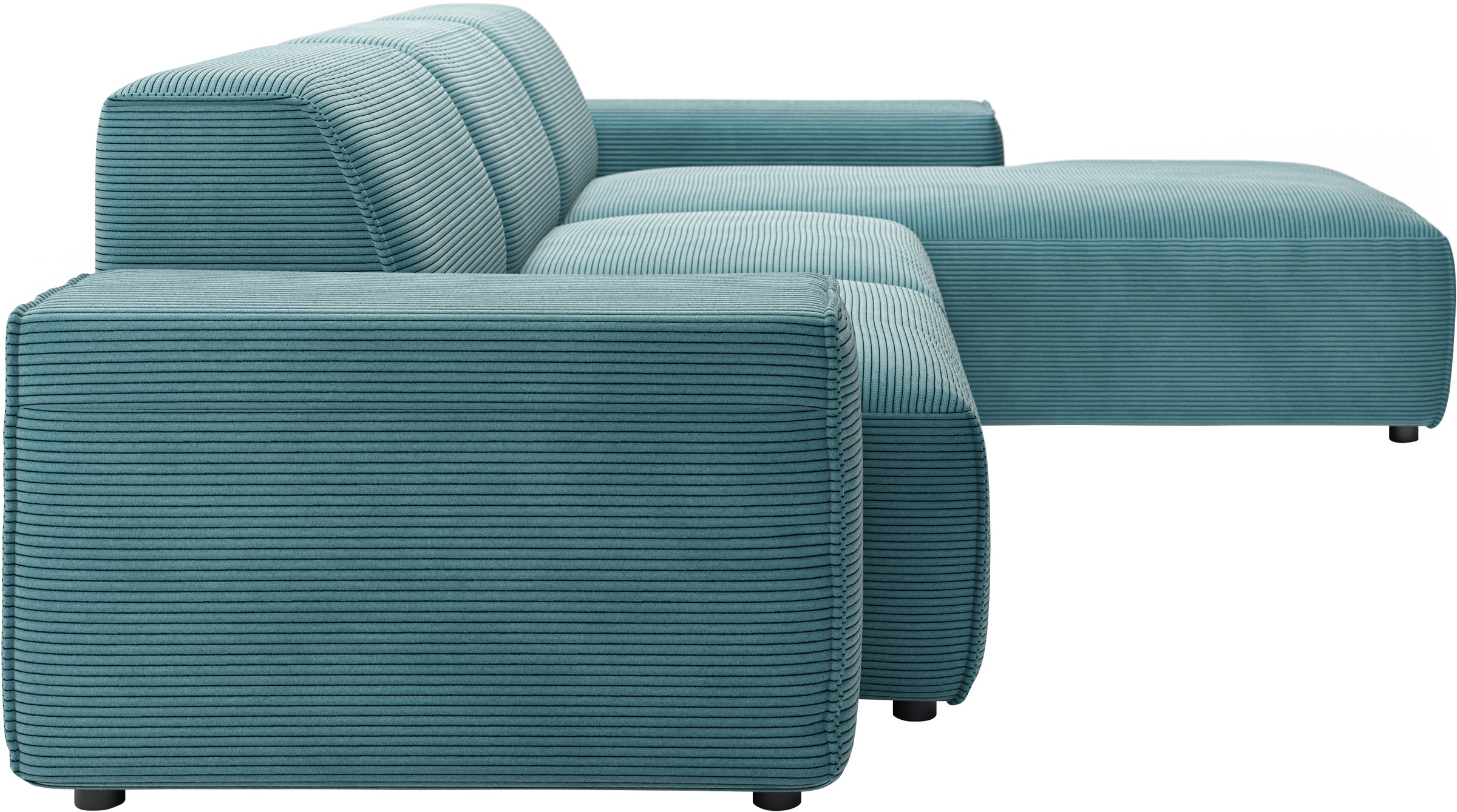 andas Ecksofa »Glimminge L-Form auch in Breitcord, Feincord + Easy care-Bezug,«, Breite 264, Zierkissen
