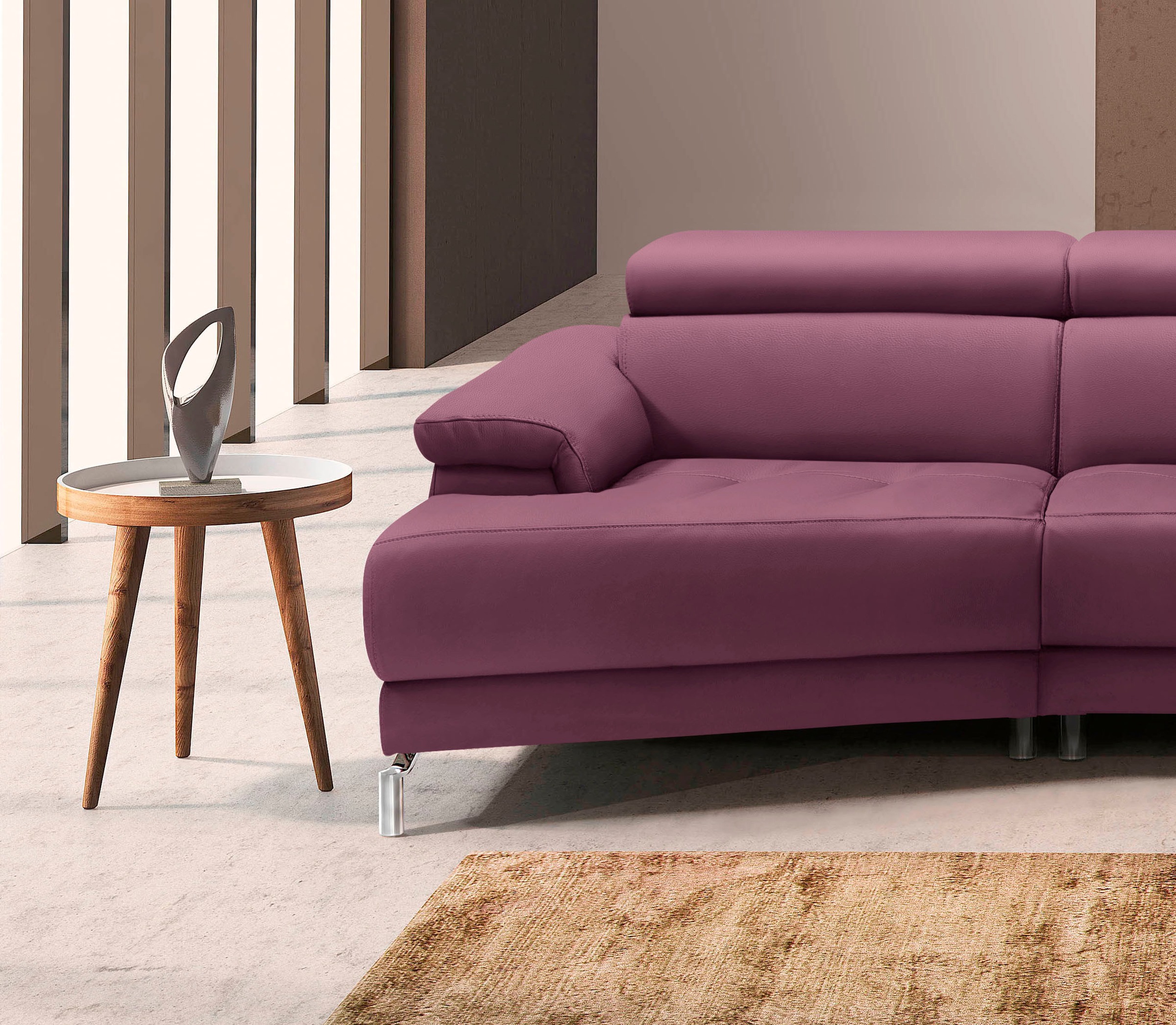 Thumbnail - Egoitaliano Ecksofa "Soul, extravagantes Designsofa, Megasofa, super bequem, tolle Details", mit Trapez-Abschlußelement,...