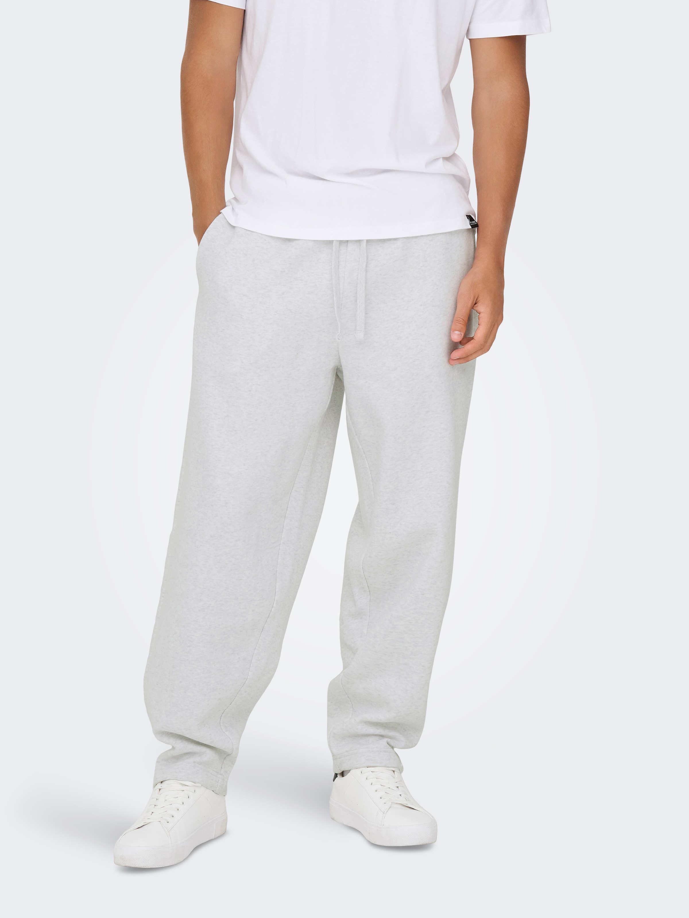 ONLY & SONS Sweathose "ONSCERES WIDE PANT NOOS" Baumwollmischung, relaxed f günstig online kaufen