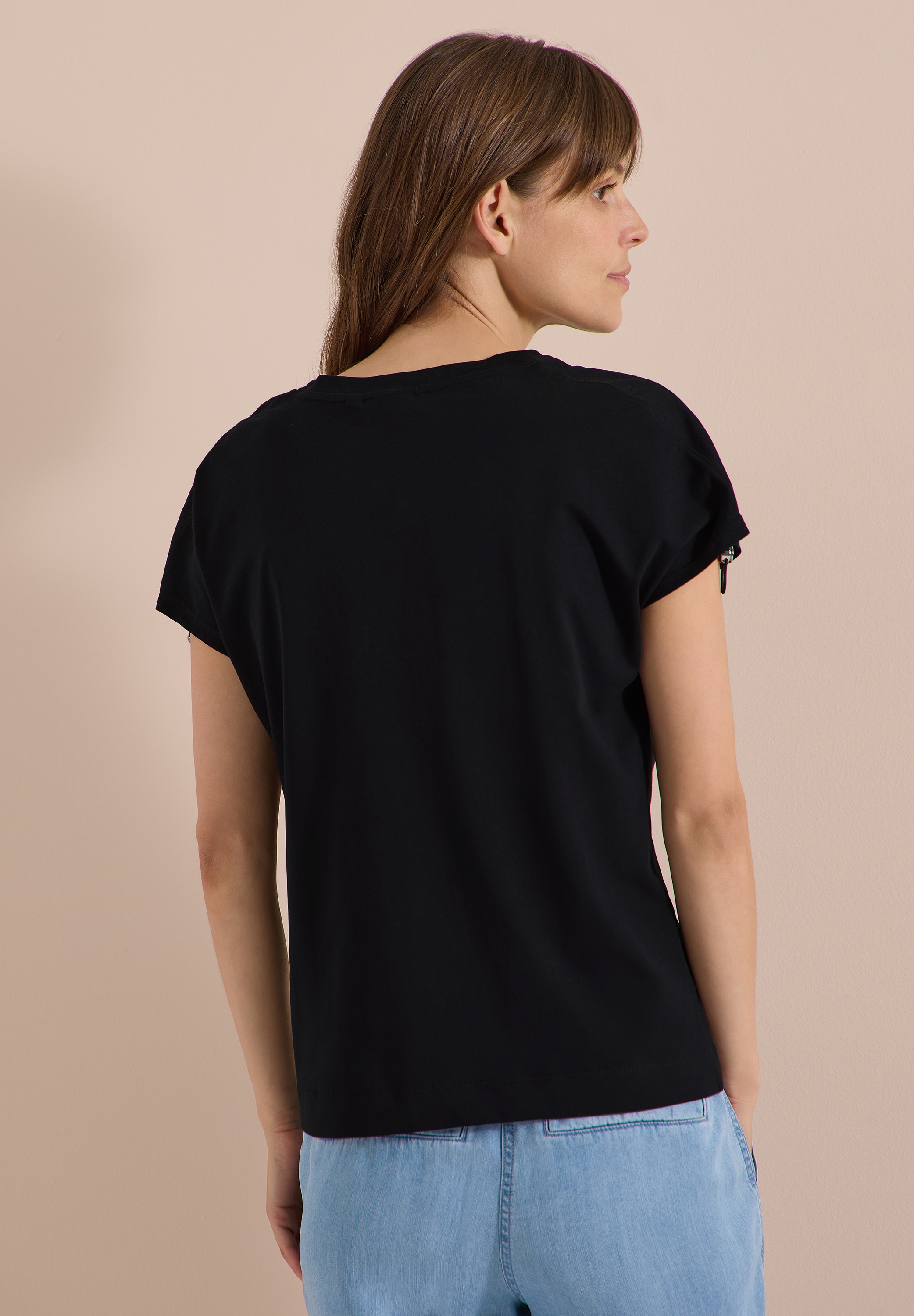 Cecil T-Shirt mit gerafften Ärmeln