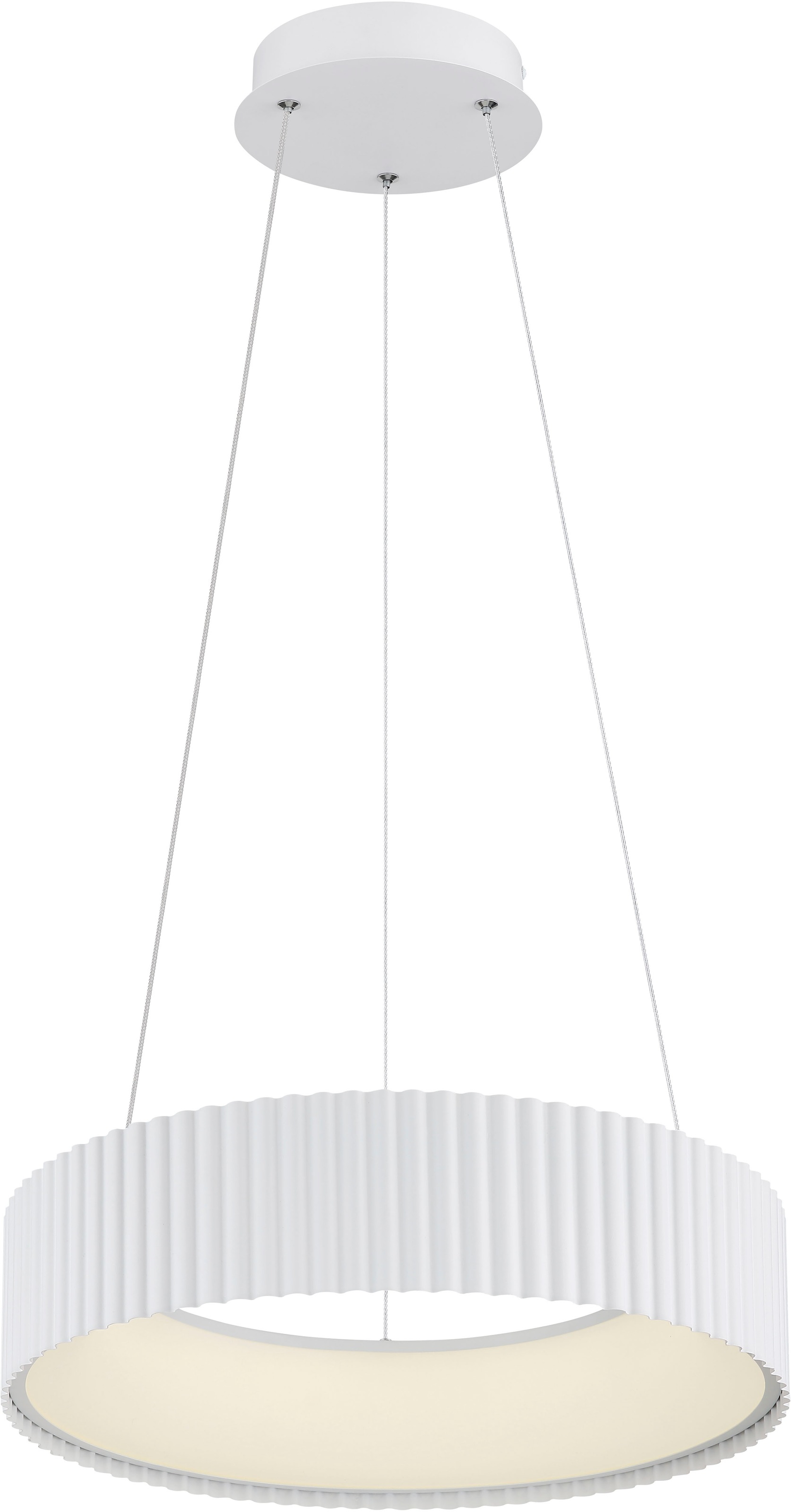 GLOBO LIGHTING Hängeleuchte »KEMP« LED-Modul 1 Stk. Weiß matte Hängeleuchte mit Acryl opal und Memoryfunktion