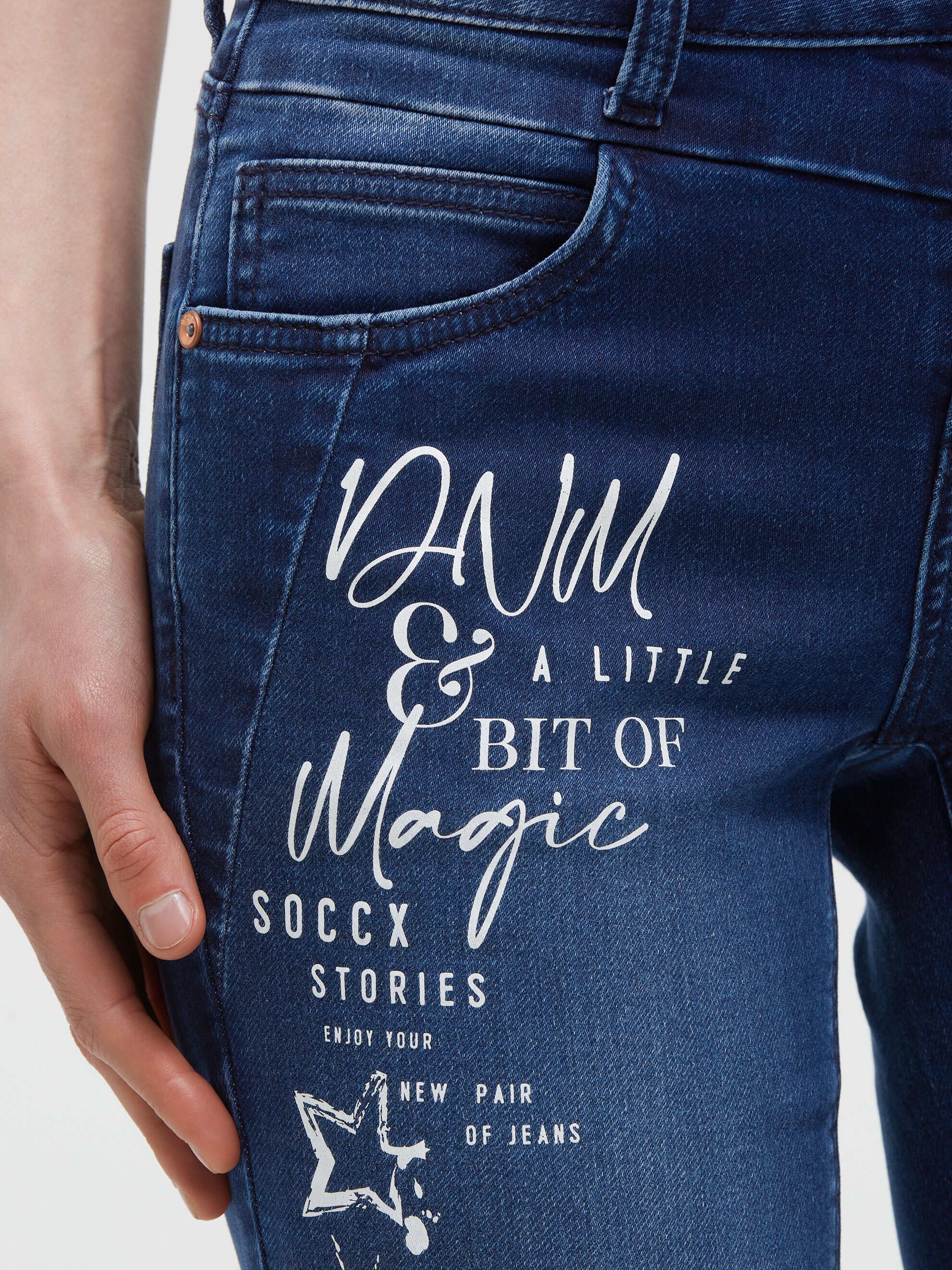 SOCCX Slim-fit-Jeans mit normaler Leibhöhe