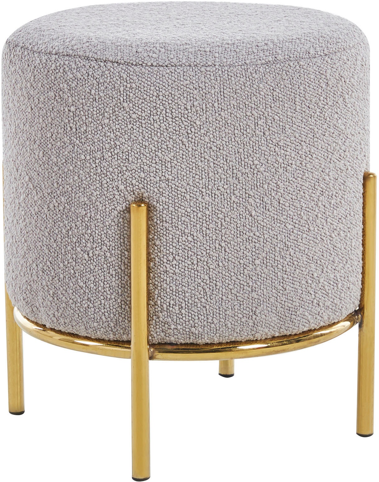 SalesFever Polsterhocker "Komfortabler Polsterhocker", mit Design-Gestell a günstig online kaufen