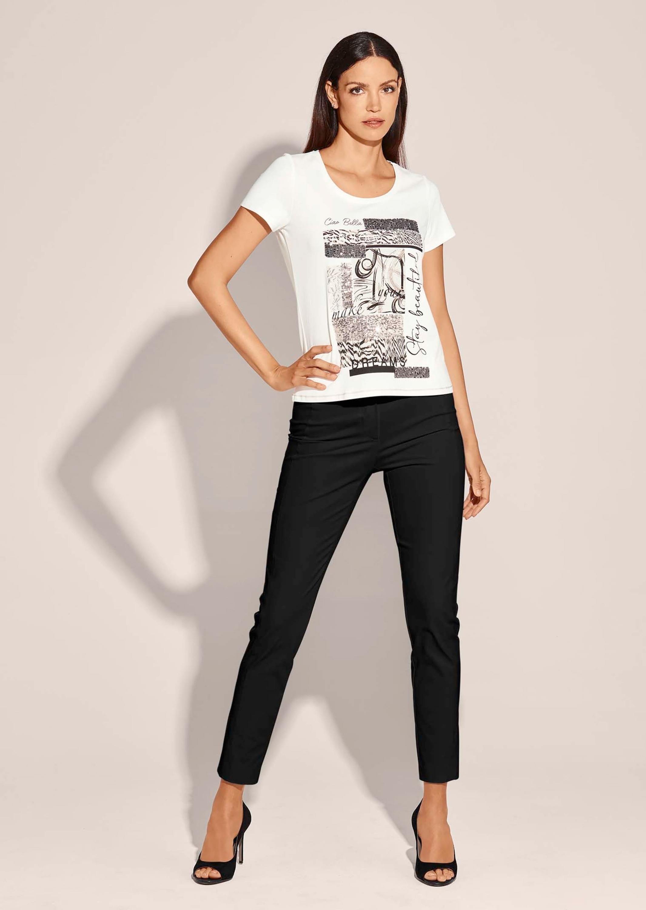 MADELEINE Stoffhose "Hose Schlanke Stretch-Hose mit Vichy-Karo" günstig online kaufen