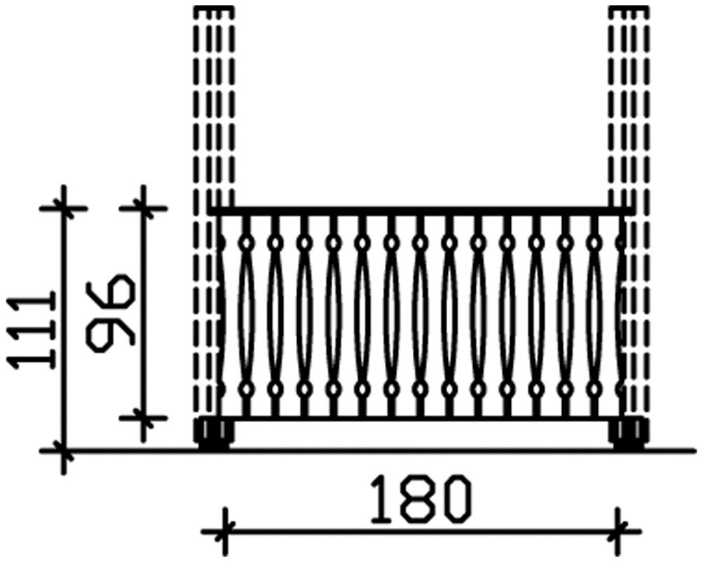 Skanholz Brüstungsgeländer »Balkonschalung«